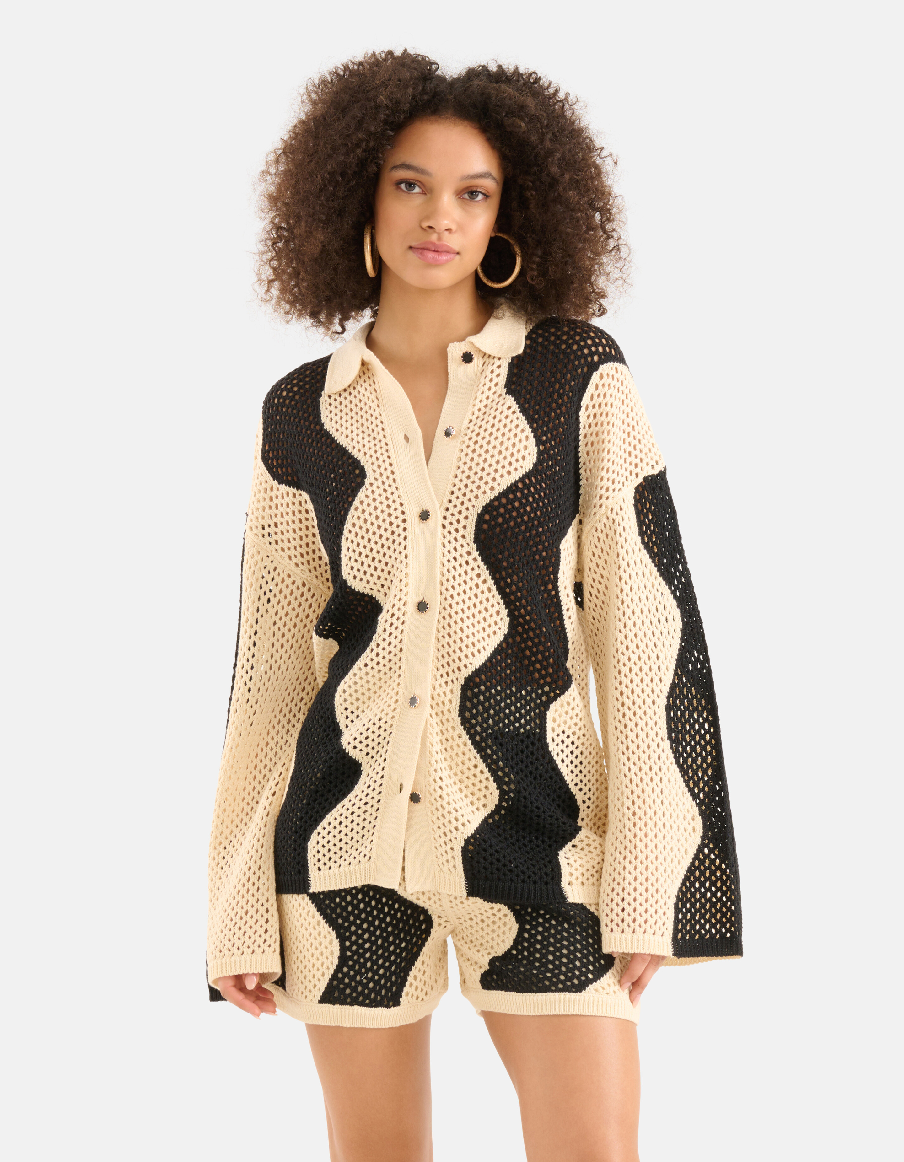 Crochet Blouse Gebroken Wit SHOEBY WOMEN