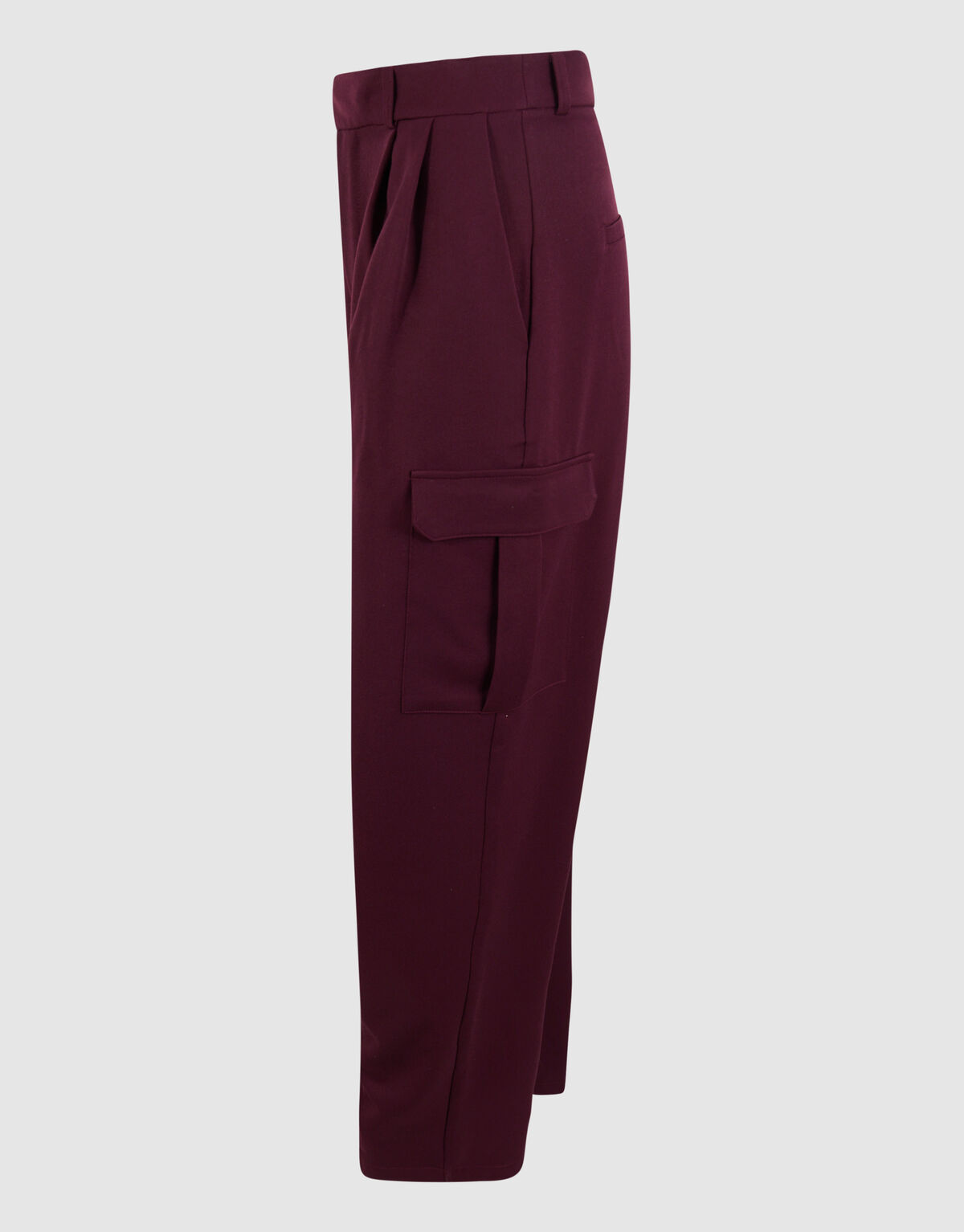 Cargo Wide Leg Broek Bordeaux SHOEBY WOMEN
