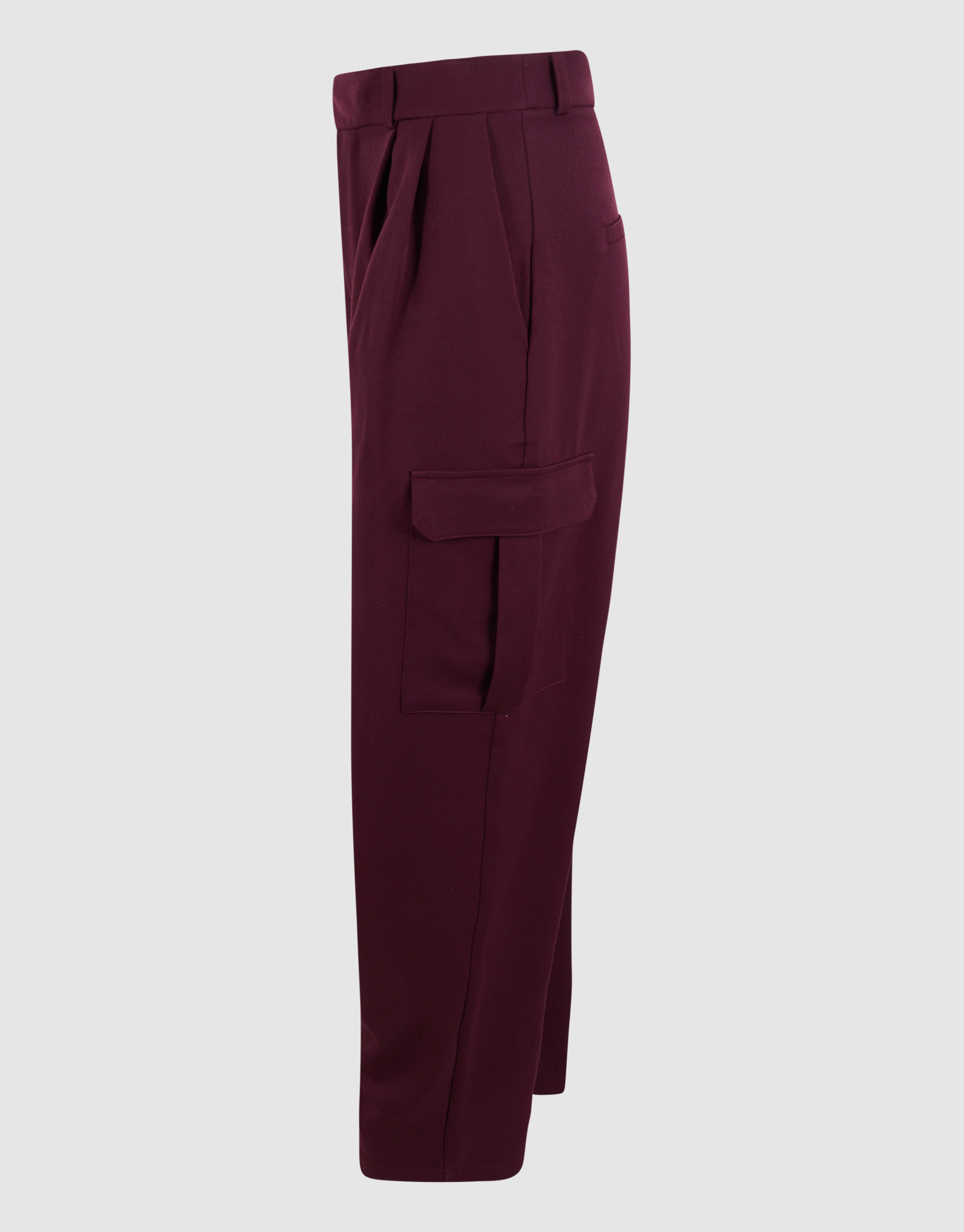 Cargo Wide Leg Broek Bordeaux SHOEBY WOMEN
