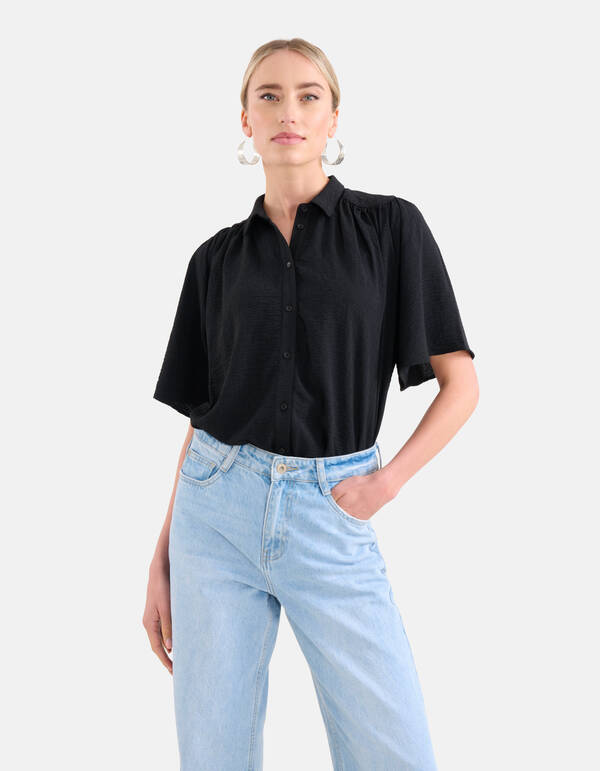 Structuur Top Zwart SHOEBY WOMEN