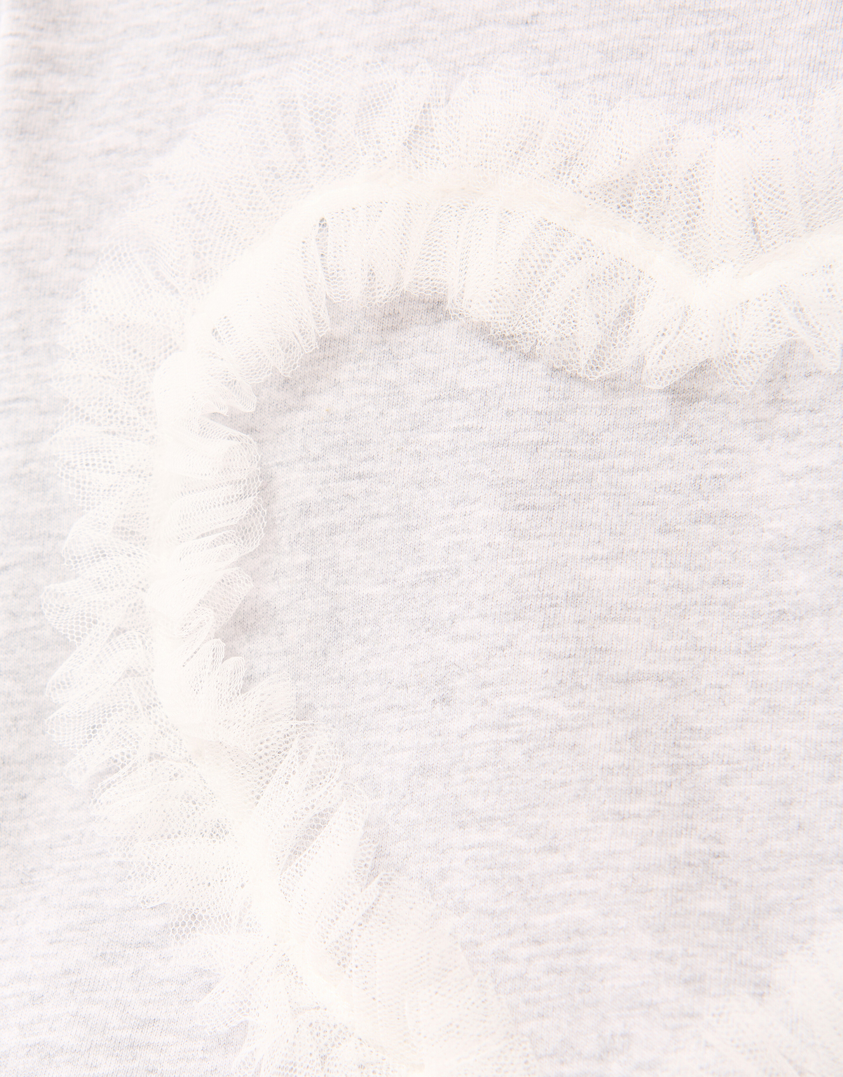 Mesh Heart T-shirt Lichtgrijs SHOEBY GIRLS
