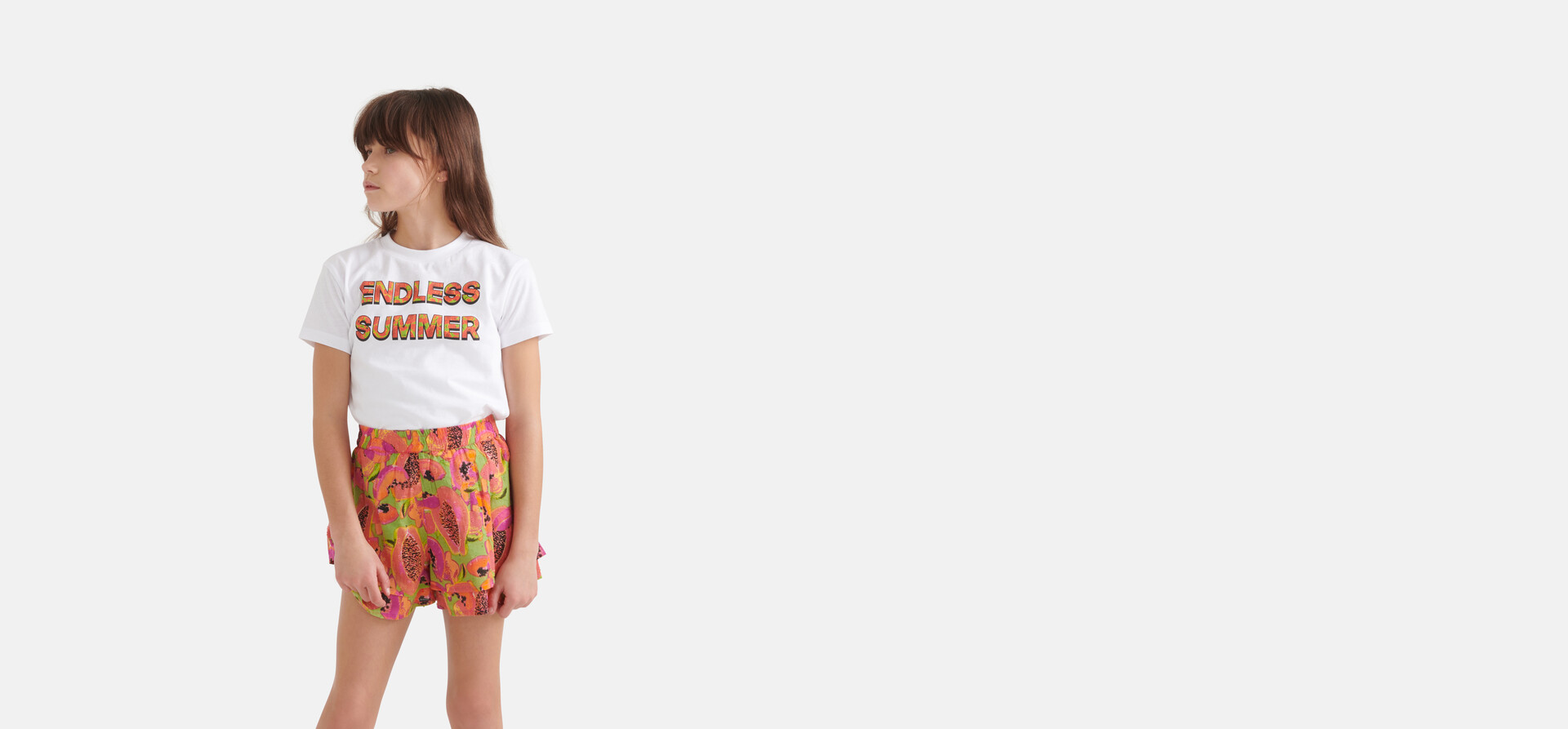 Fruit T-shirt Wit SHOEBY GIRLS