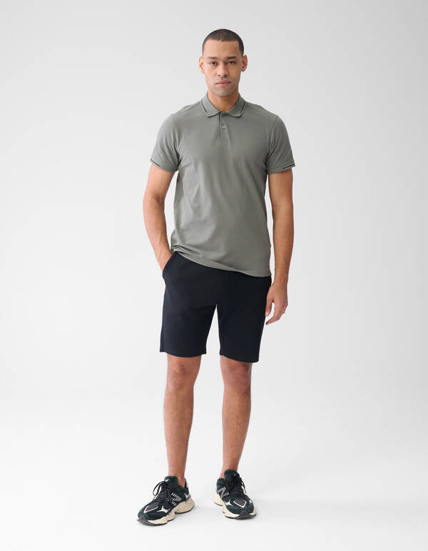 Pique Logo Short Zwart SHOEBY MEN