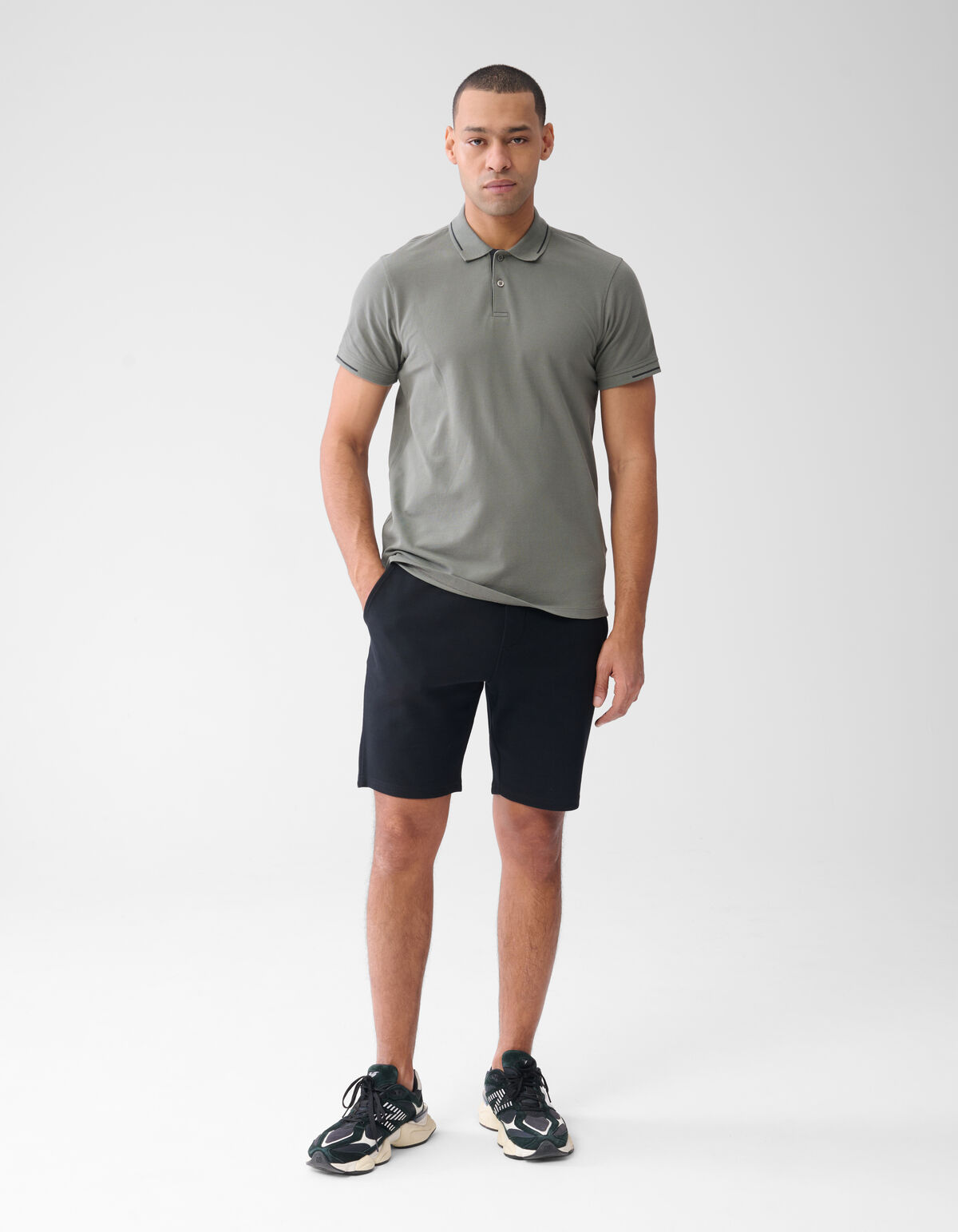 Pique Logo Short Zwart SHOEBY MEN