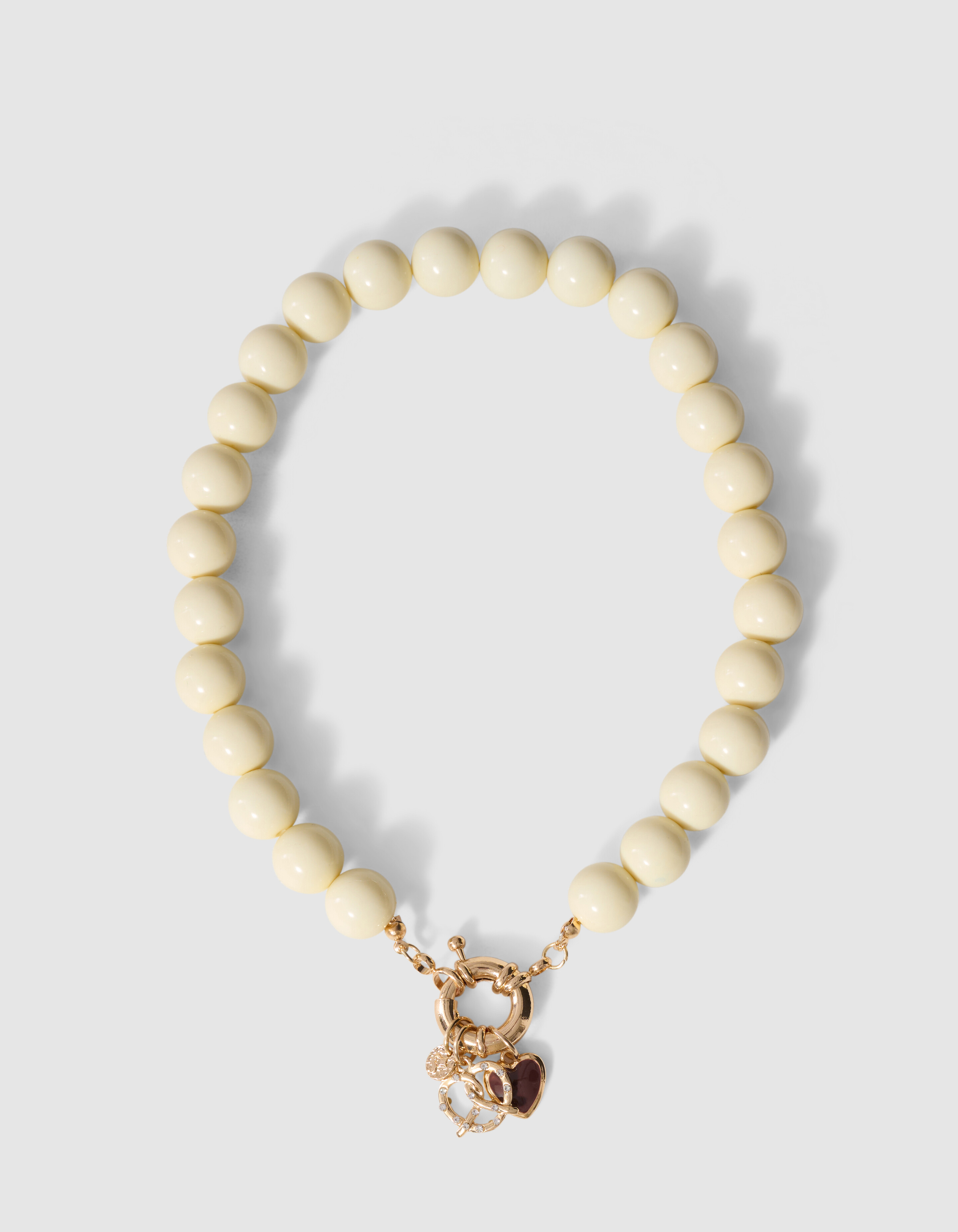 Beaded Charm Ketting Lichtgeel SHOEBY ACCESSOIRES