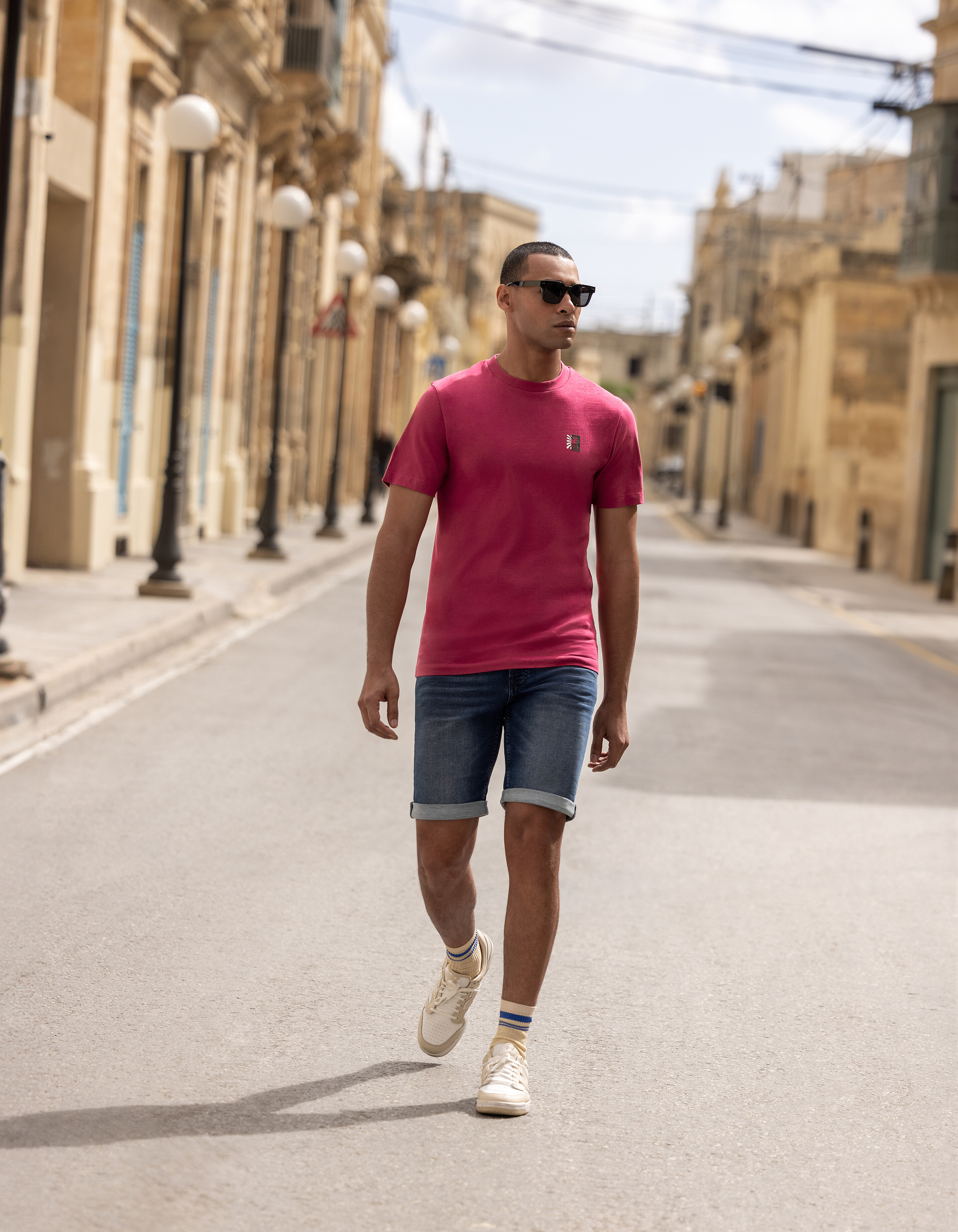 Jog Denim Short Donkerblauw SHOEBY MEN