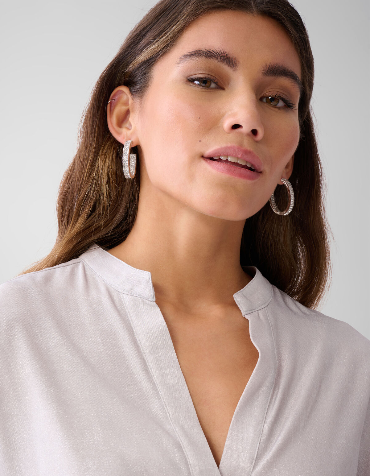 Shine Wide Blouse Zilver SHOEBY WOMEN