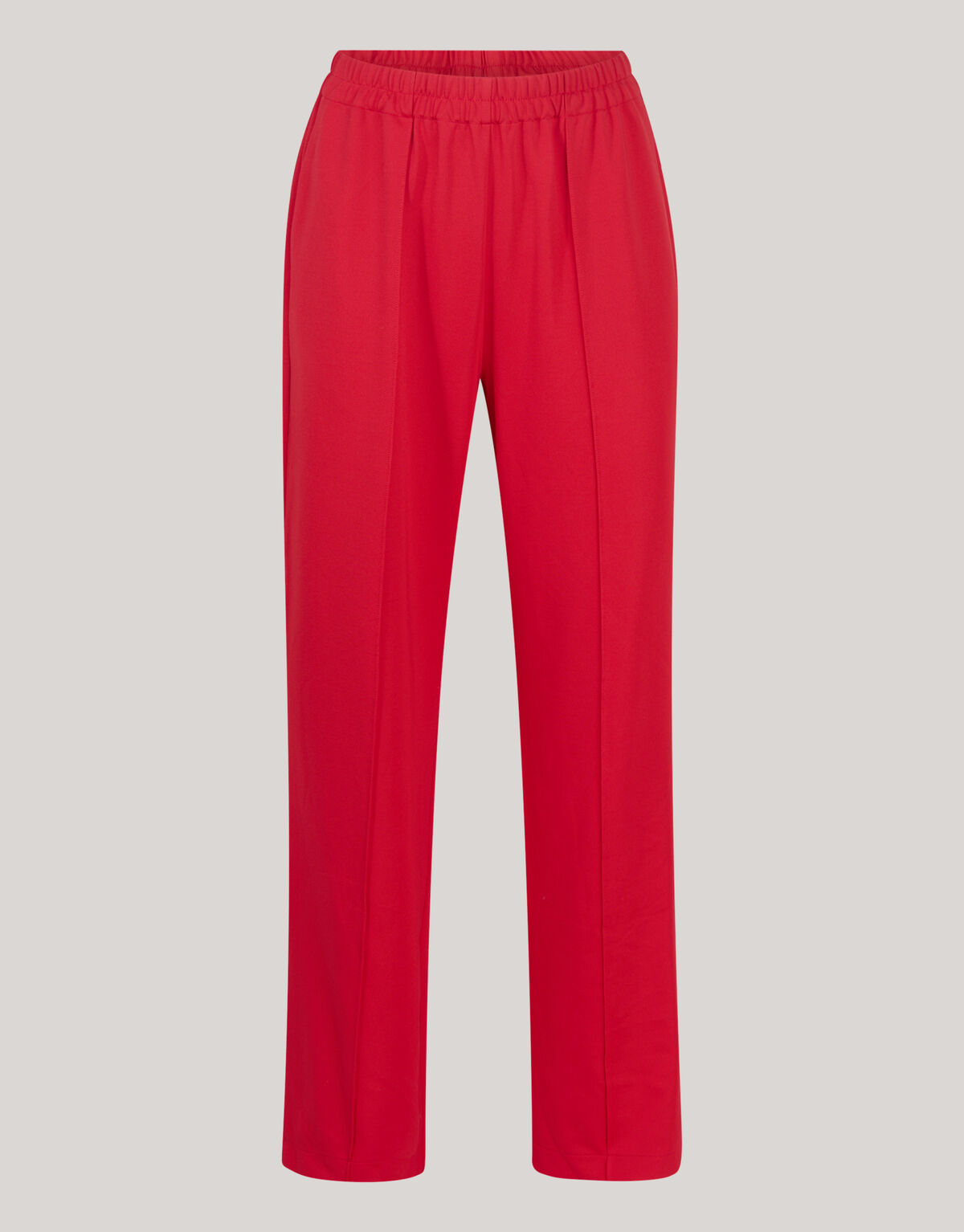 Basic Wide Leg Broek Rood SHOEBY WOMEN