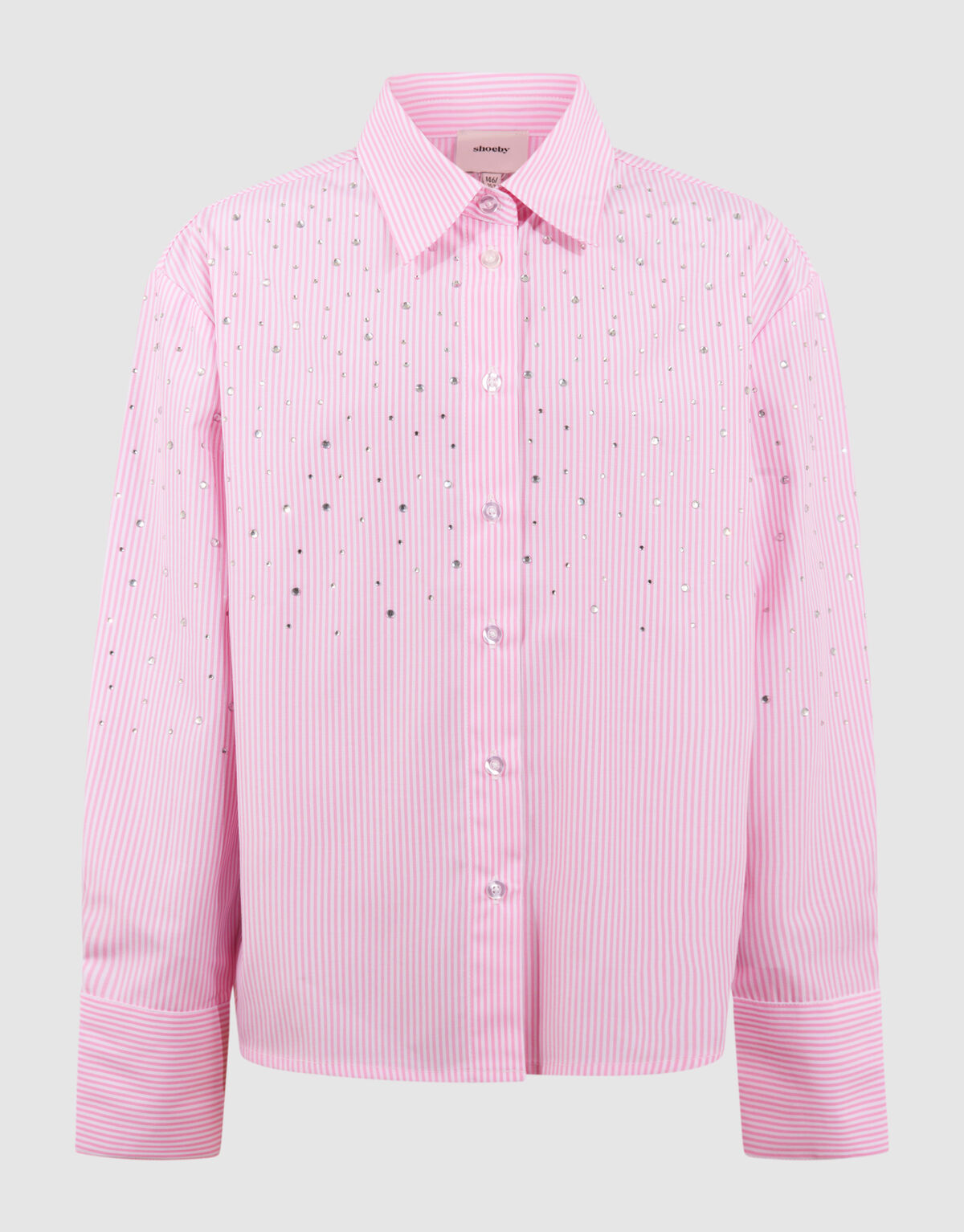 Pinstripe Strass Blouse Lichtroze SHOEBY GIRLS