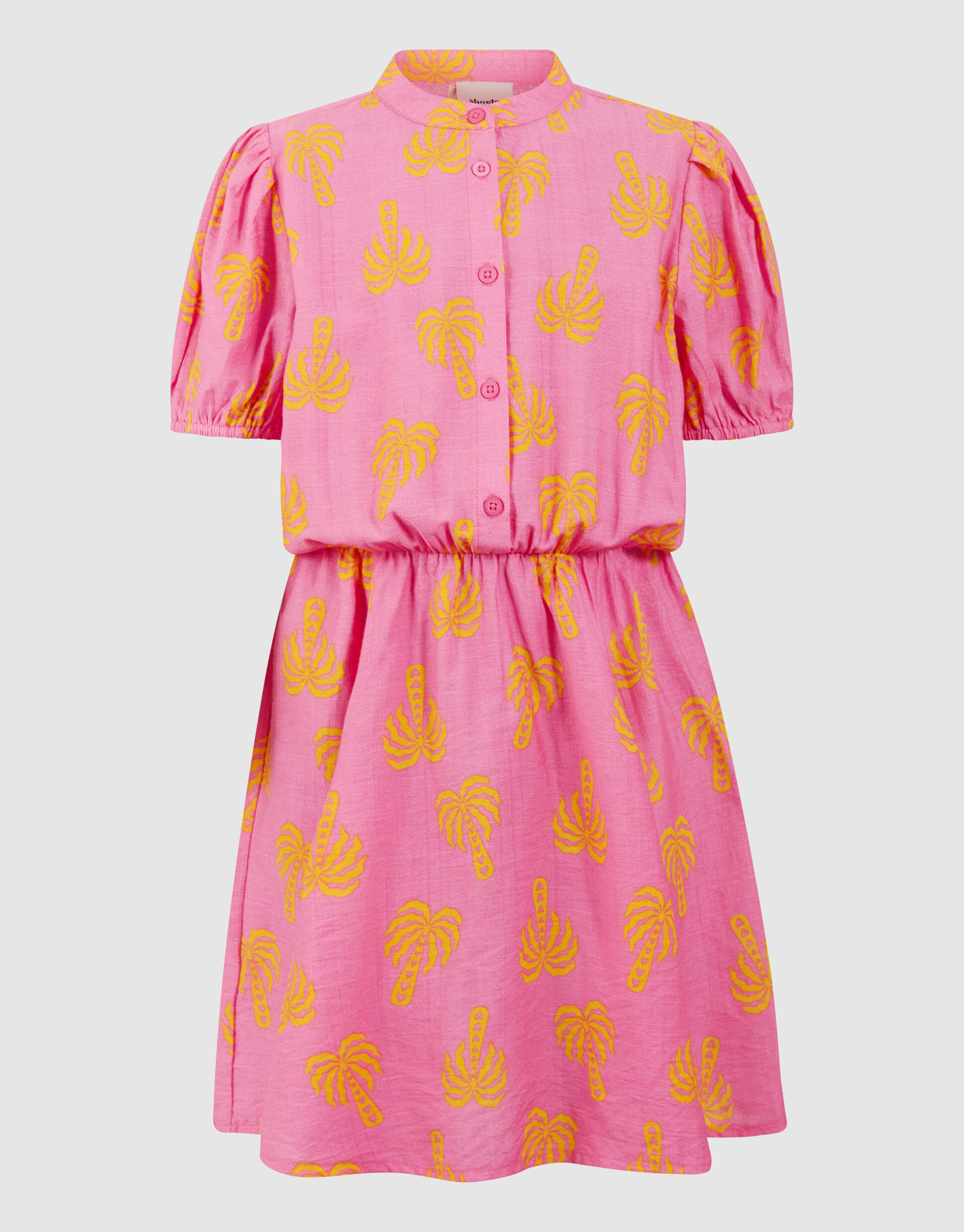 Palm Print Mini Jurk Roze SHOEBY GIRLS