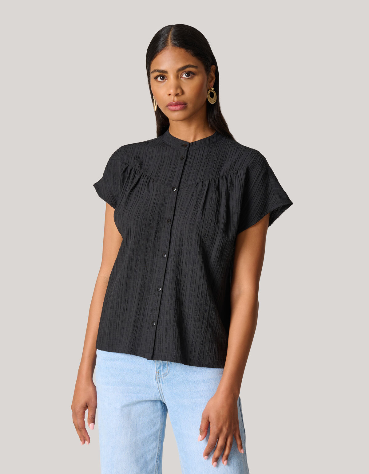 Structuur Top Zwart SHOEBY WOMEN