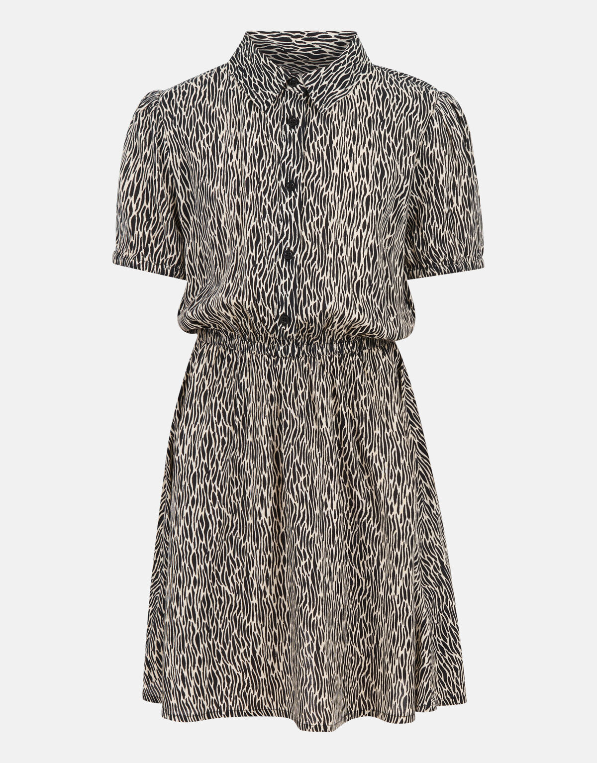 Printed Jurk Zwart/Wit SHOEBY GIRLS