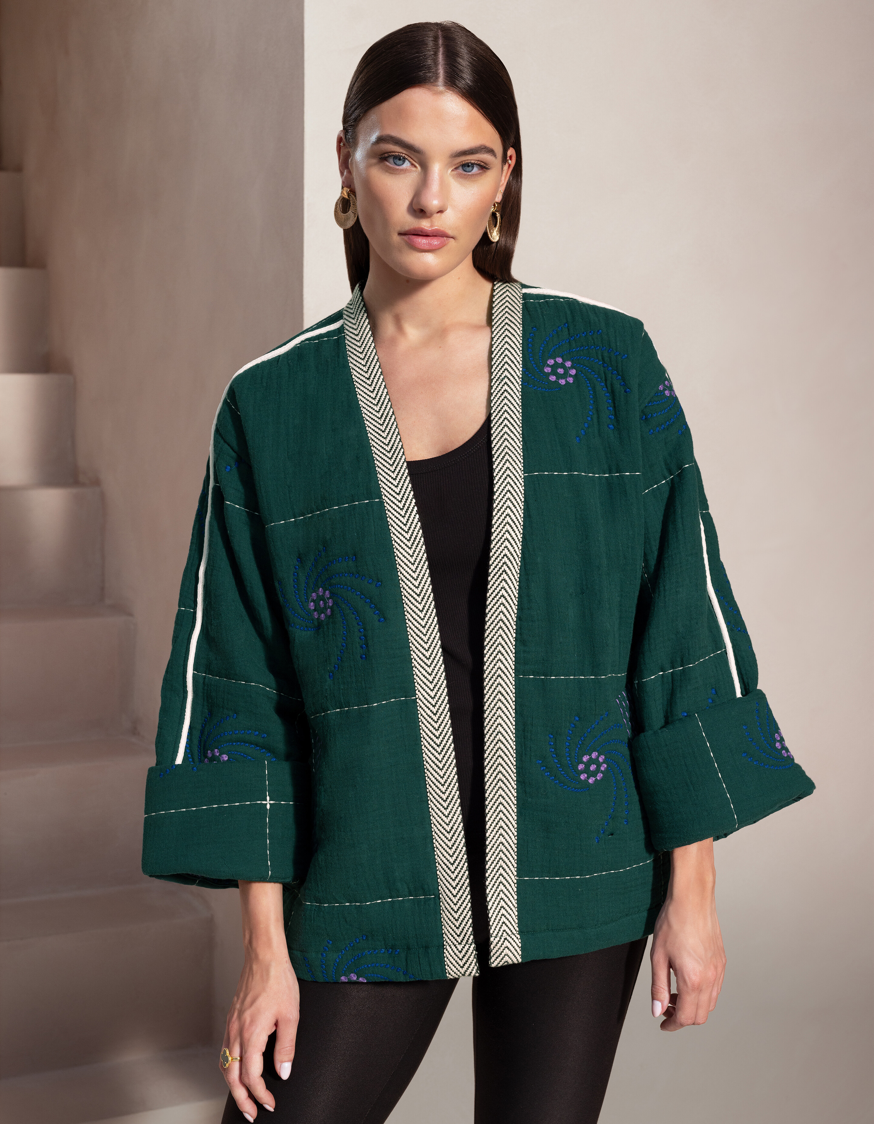 Embroidery Jack Groen By Mieke SHOEBY WOMEN