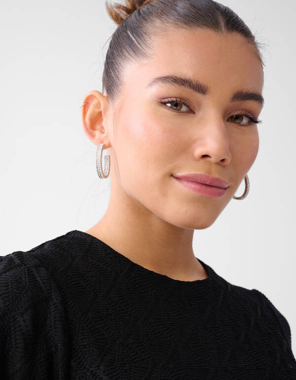 Swirl Structuur Top Zwart SHOEBY WOMEN