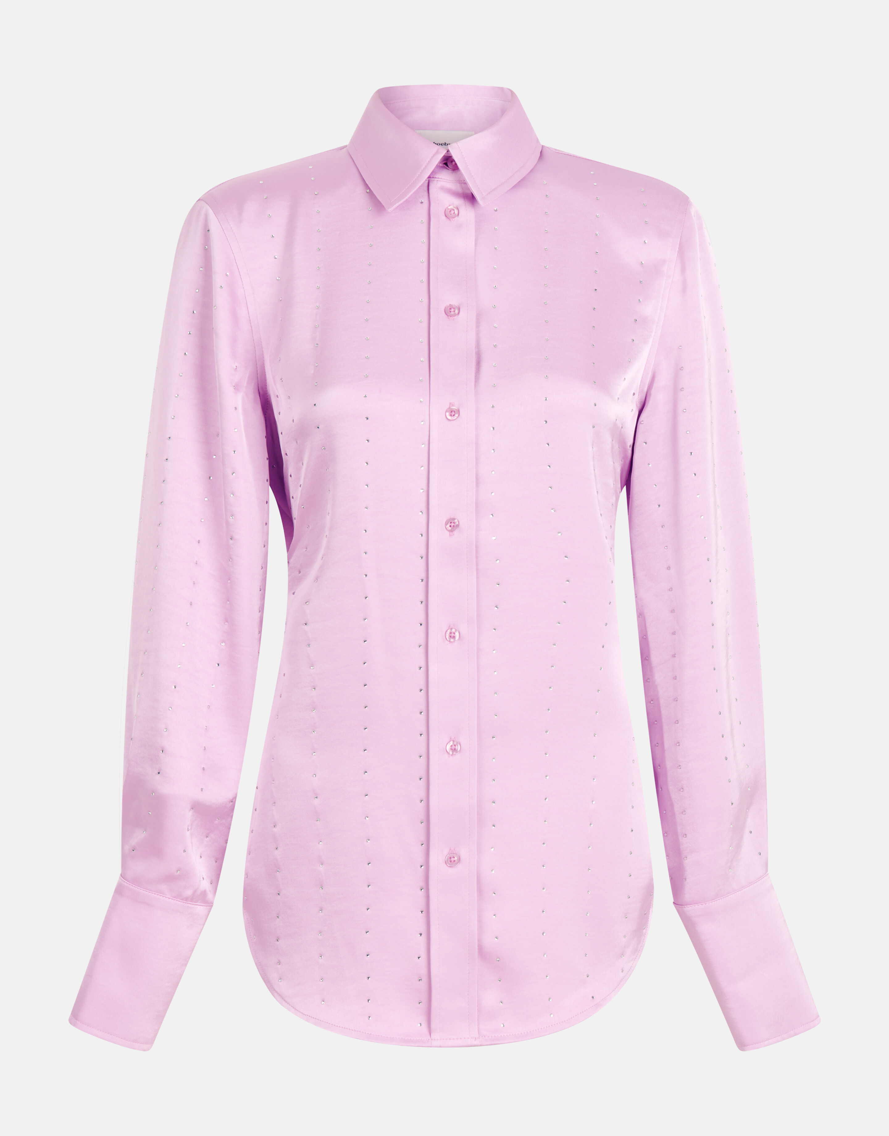 Satijnen Strass Blouse Lichtroze SHOEBY WOMEN