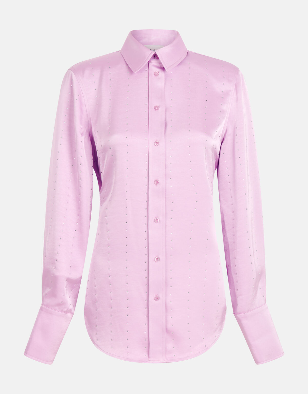 Satijnen Strass Blouse Lichtroze SHOEBY WOMEN