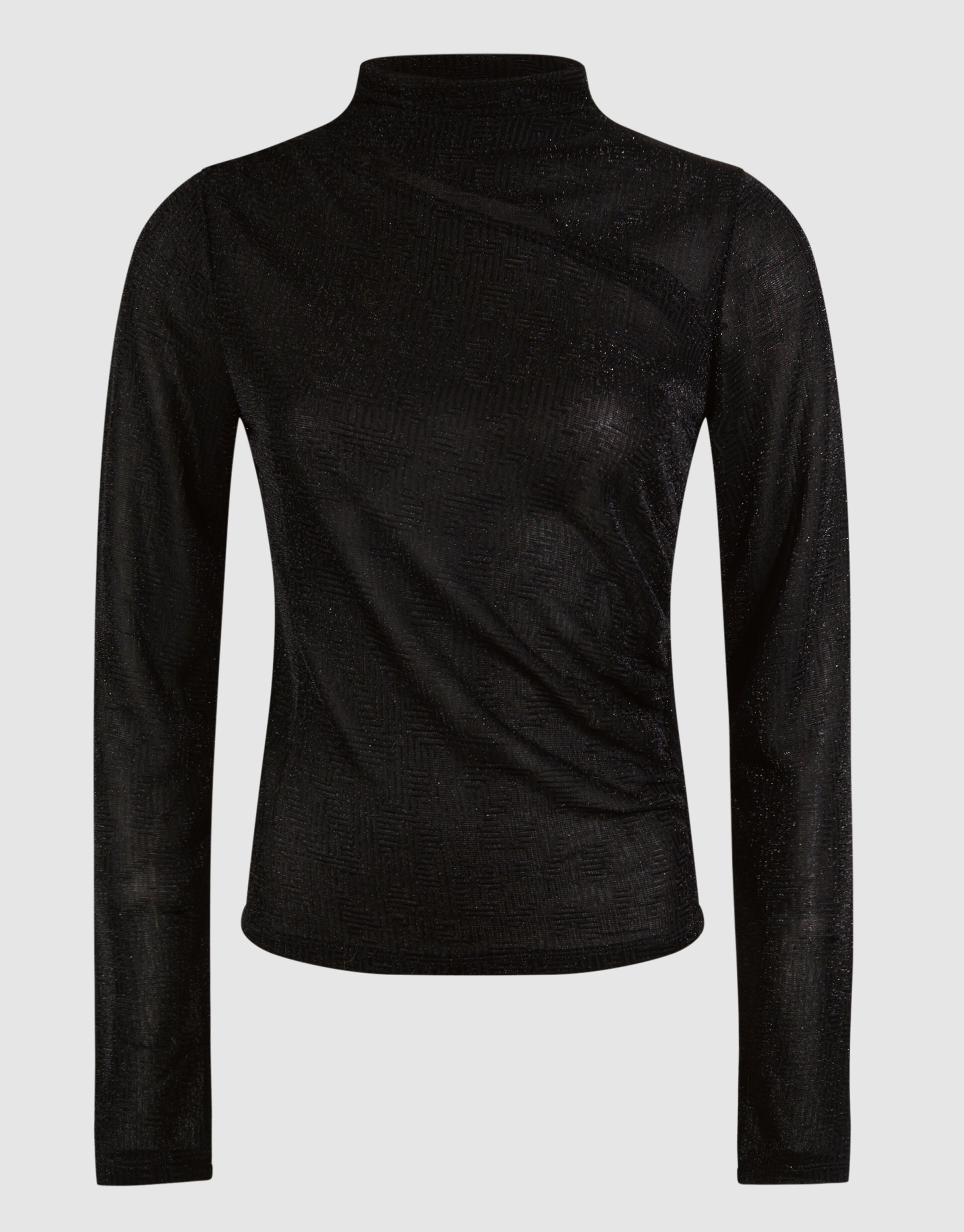 Glitter Cut Out Top Zwart SHOEBY WOMEN