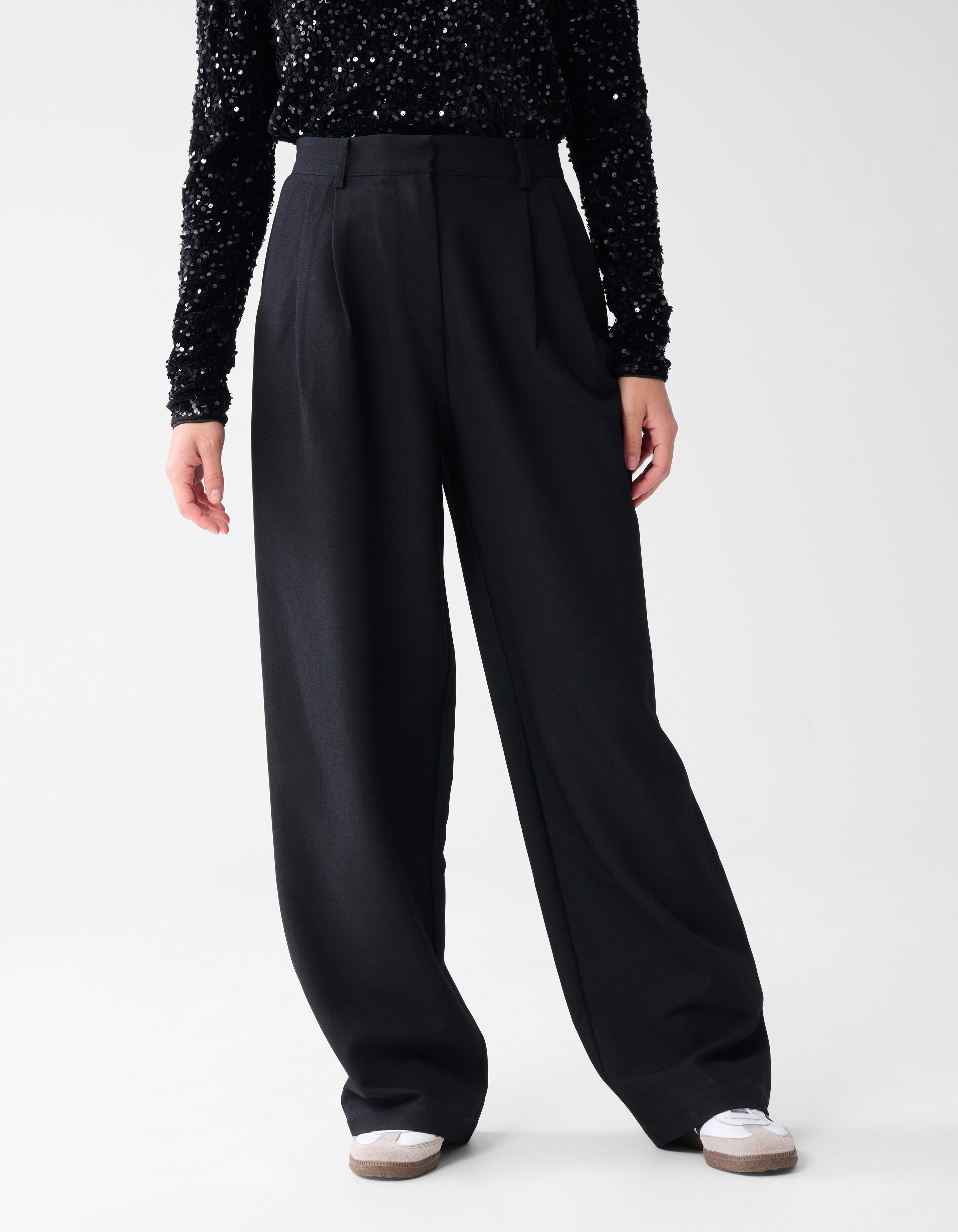 Loose Fit Pantalon Zwart SHOEBY WOMEN