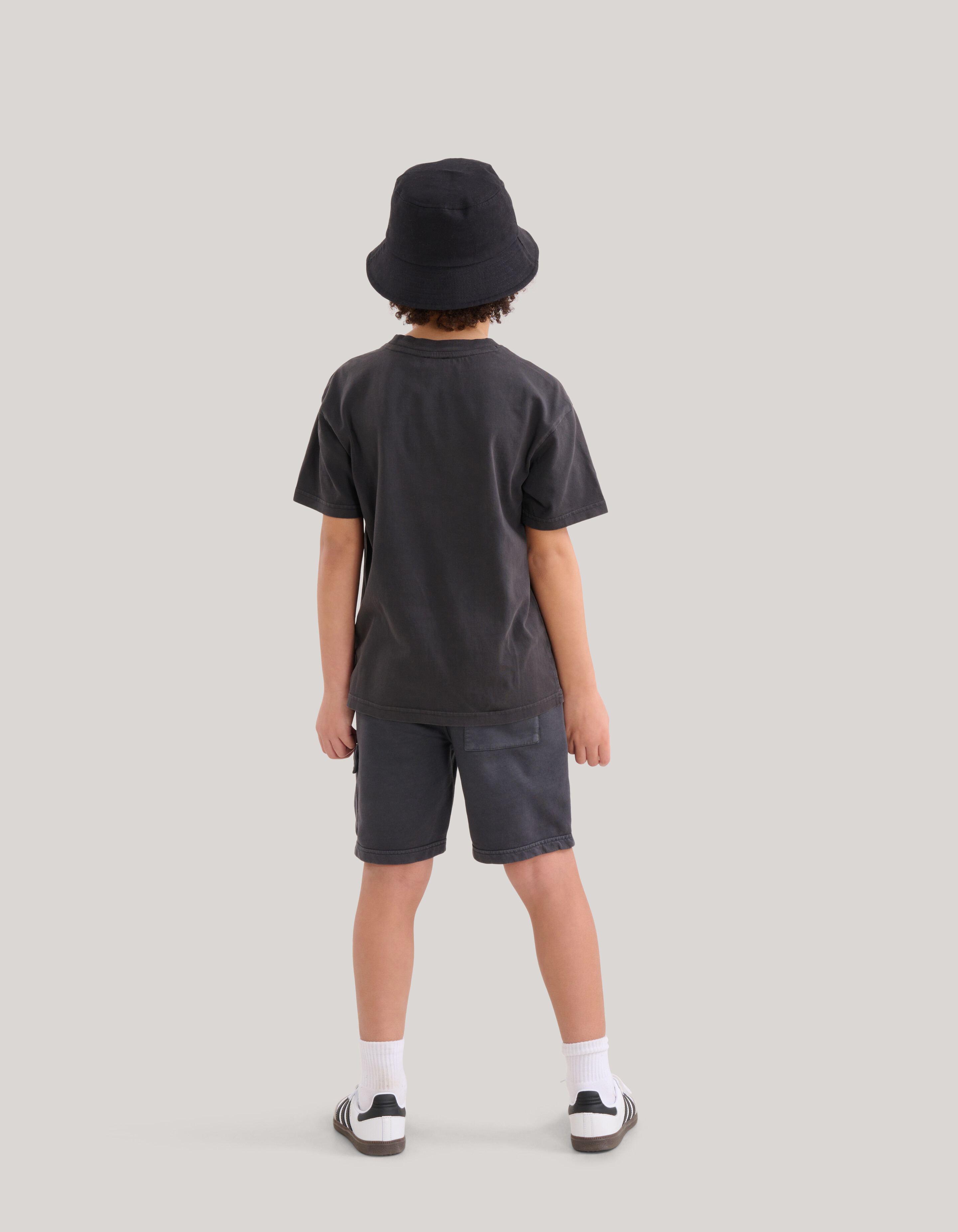 Washed Short Donkergrijs SHOEBY BOYS
