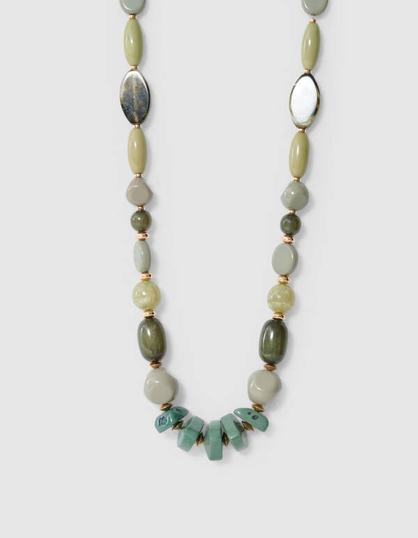 Multi Beaded Ketting Groen By Lonneke SHOEBY ACCESSOIRES