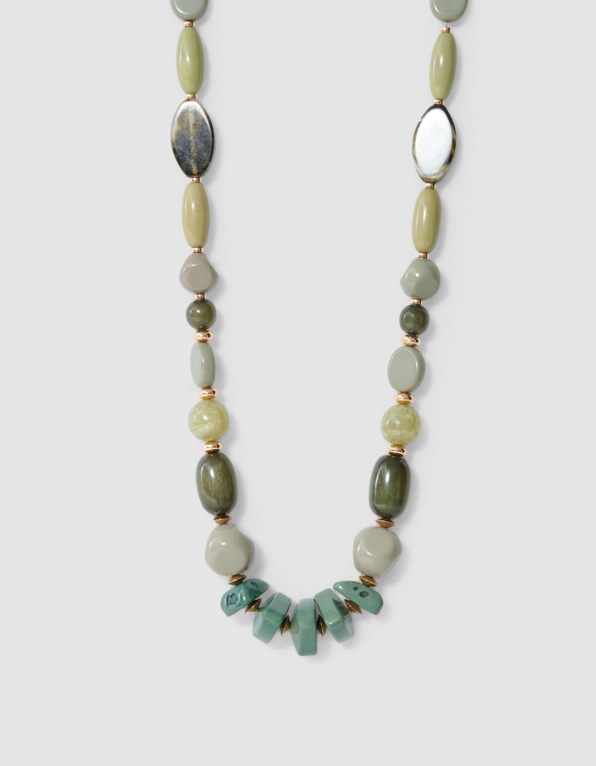 Multi Beaded Ketting Groen By Lonneke SHOEBY ACCESSOIRES