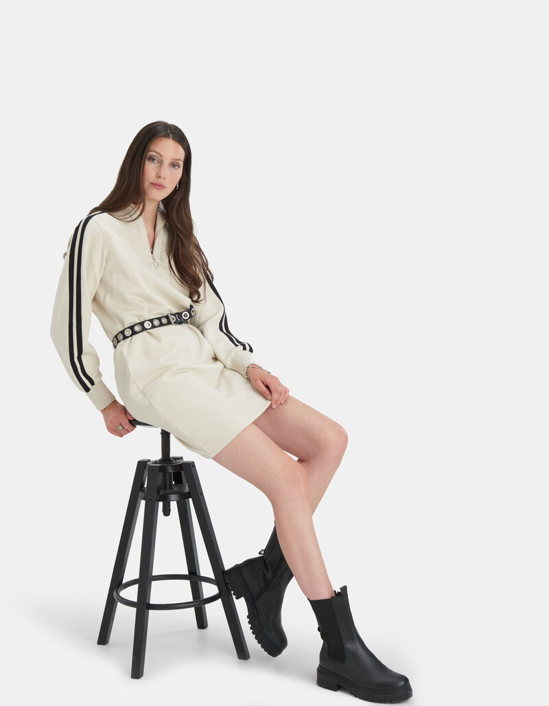 Zipper Sweat Jurk