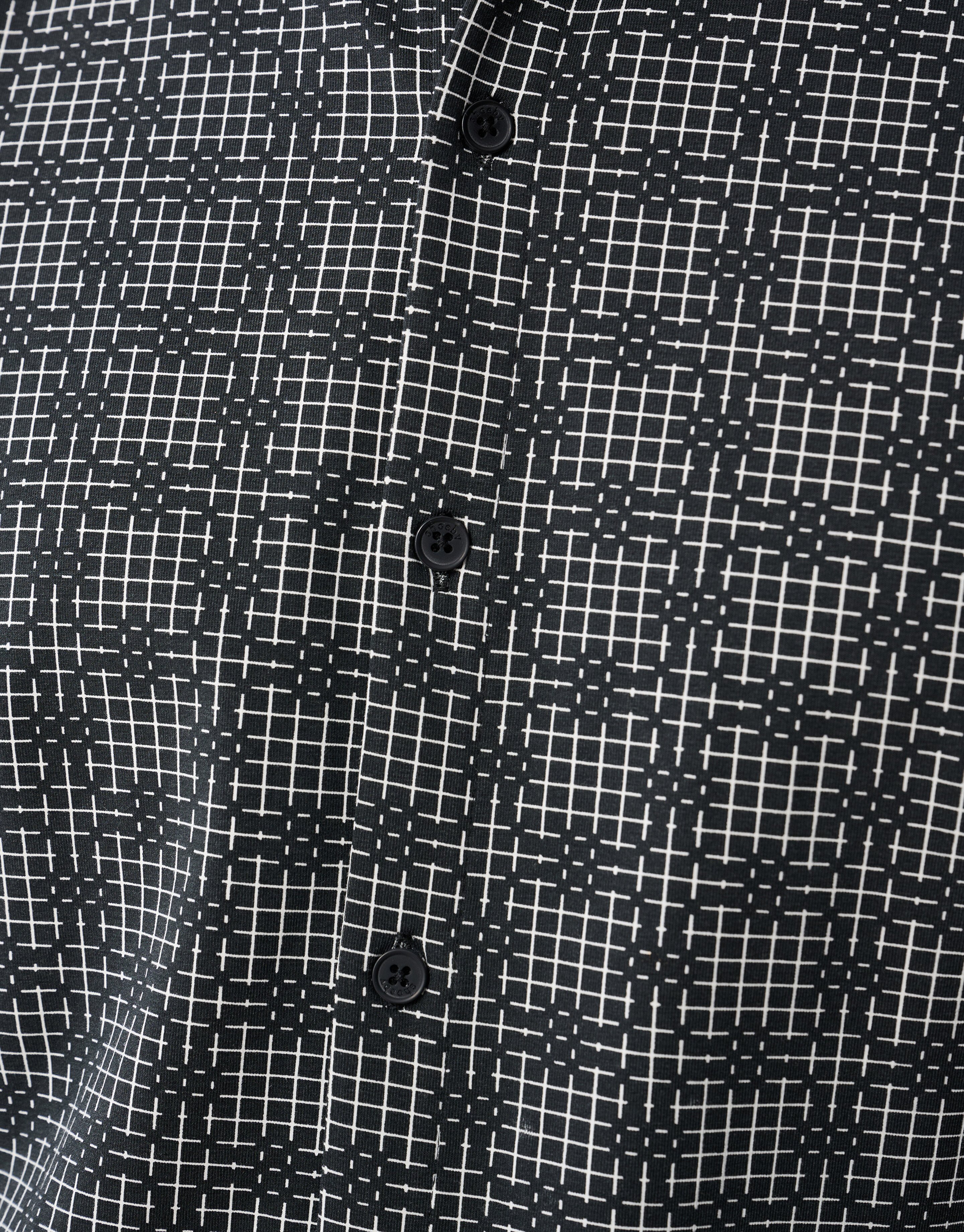 Printed Logo Overhemd Zwart SHOEBY MEN