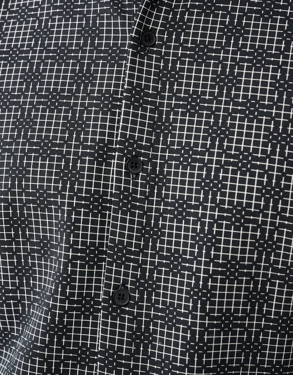 Printed Logo Overhemd Zwart SHOEBY MEN