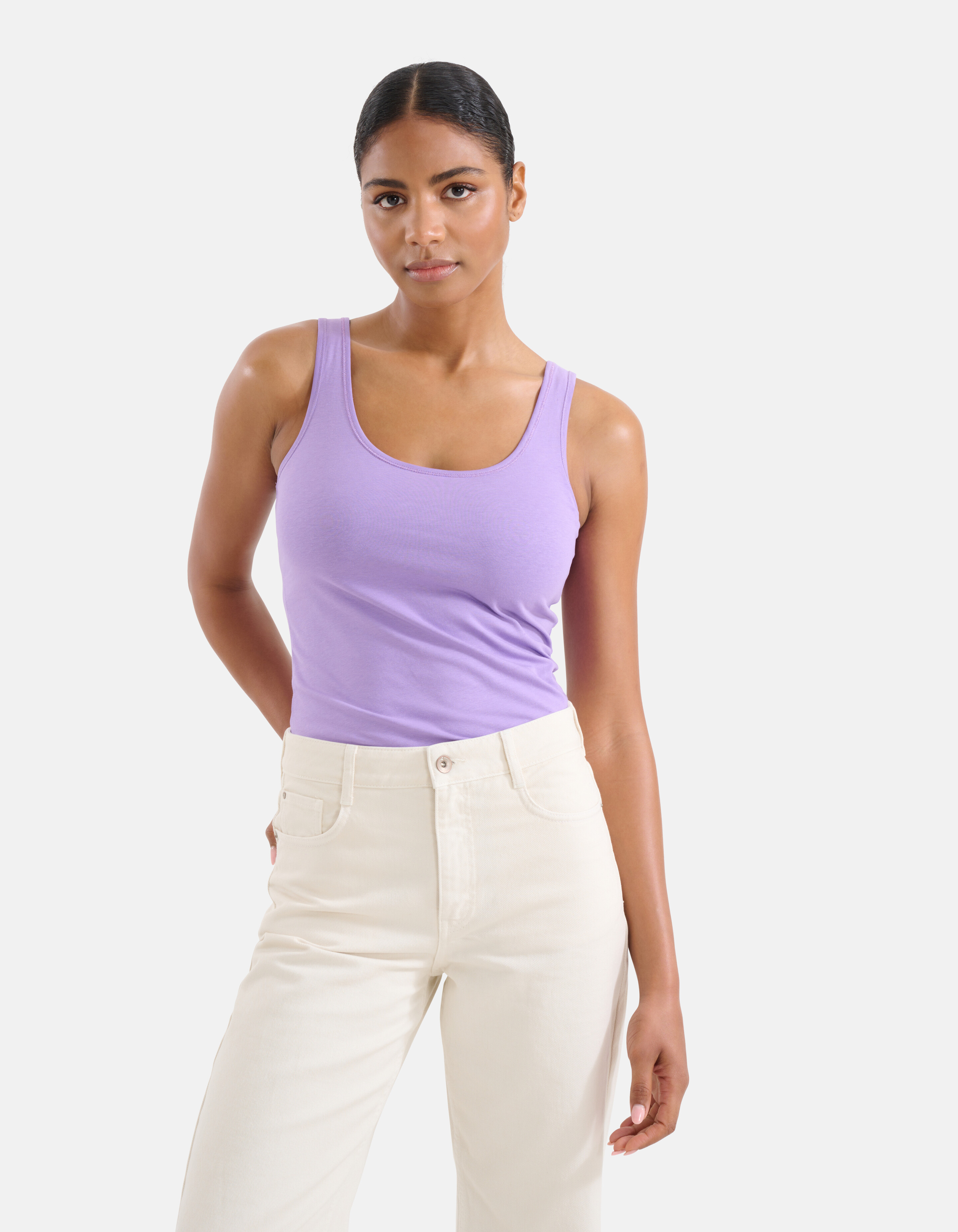 Basis Tanktop Paars SHOEBY WOMEN