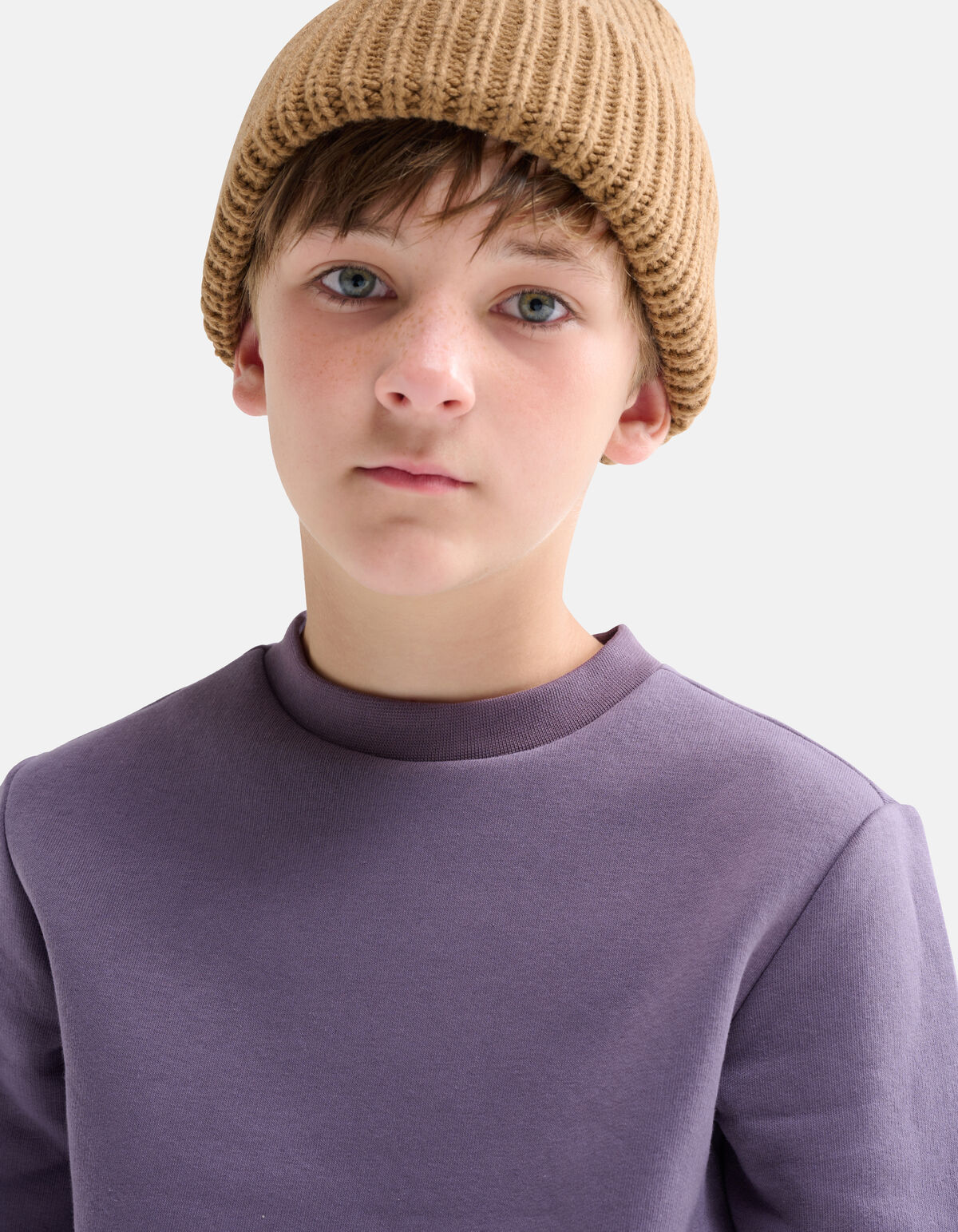Printed Sweater Donkerpaars SHOEBY BOYS
