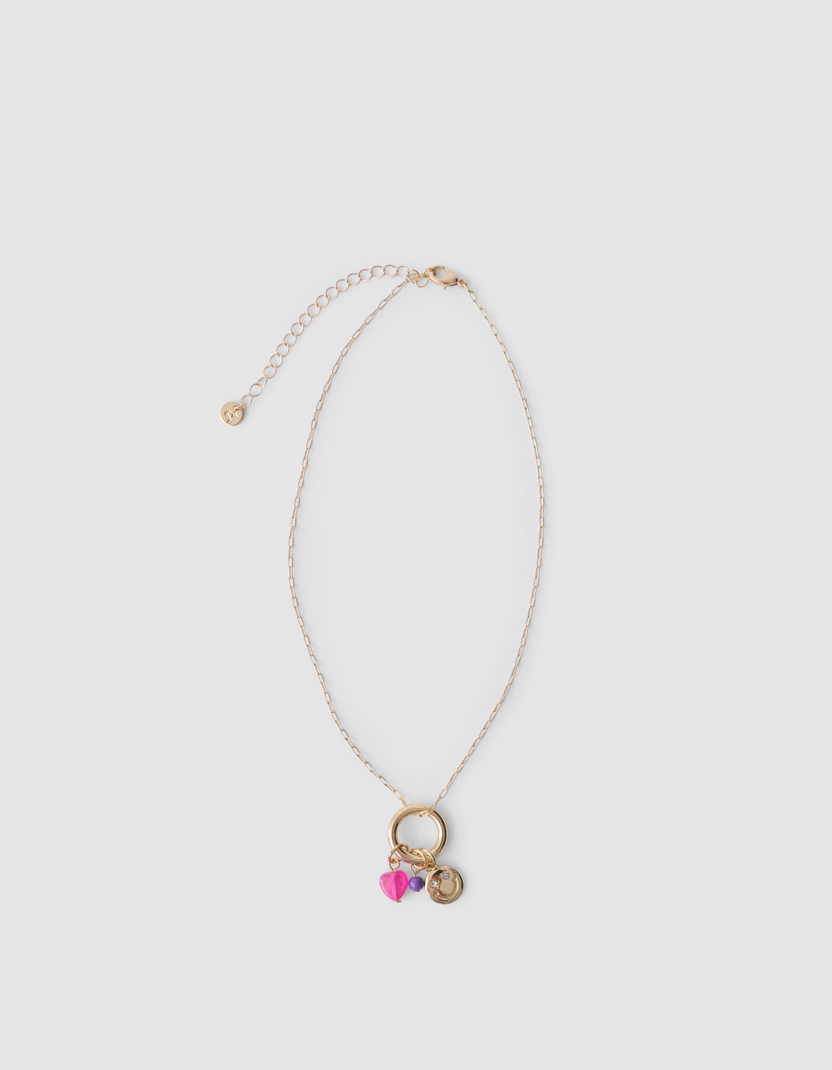 Smile Heart Ketting Goud SHOEBY GIRLS