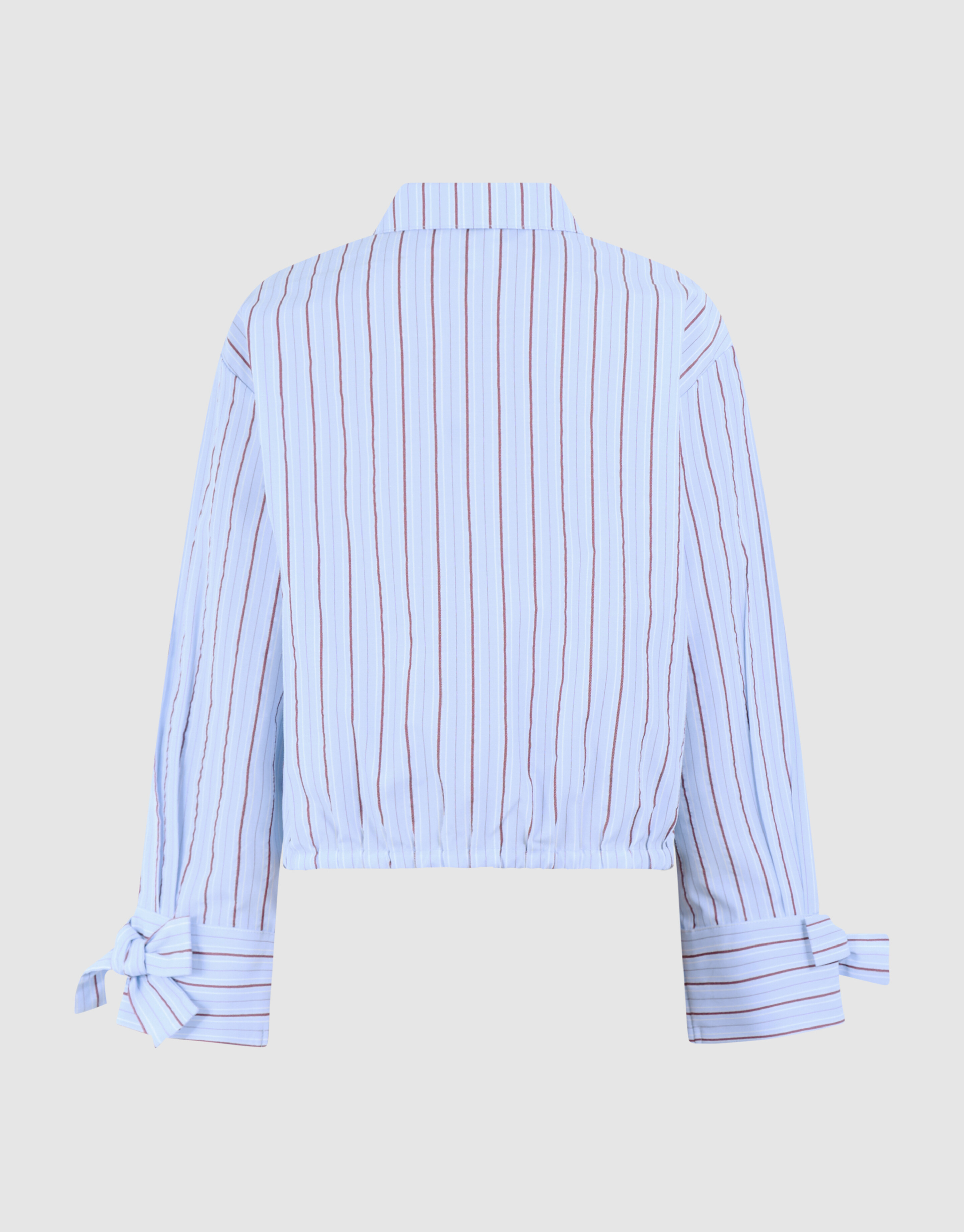 Burgundy Pinstripe Strass Blouse Lichtblauw SHOEBY GIRLS