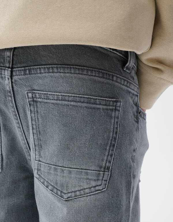 Straight Fit Jeans Grijs SHOEBY BOYS