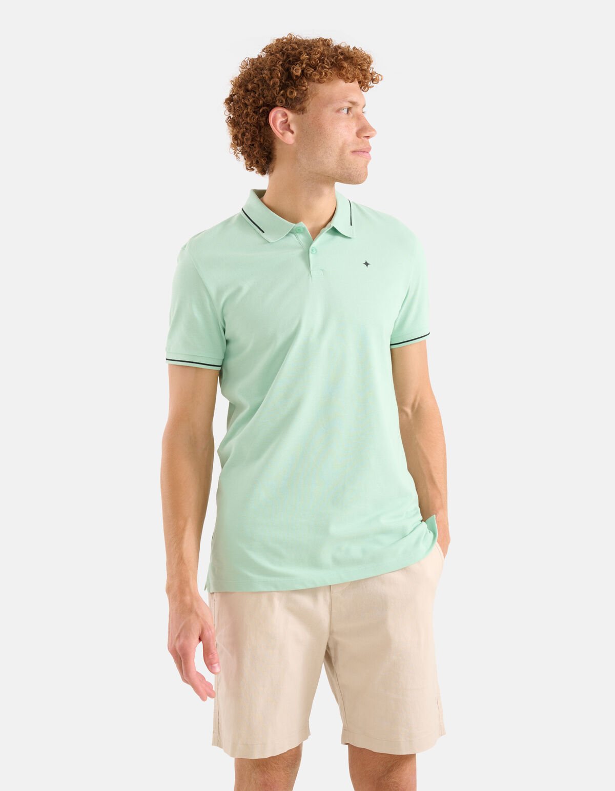Basis Polo Lichtgroen SHOEBY MEN