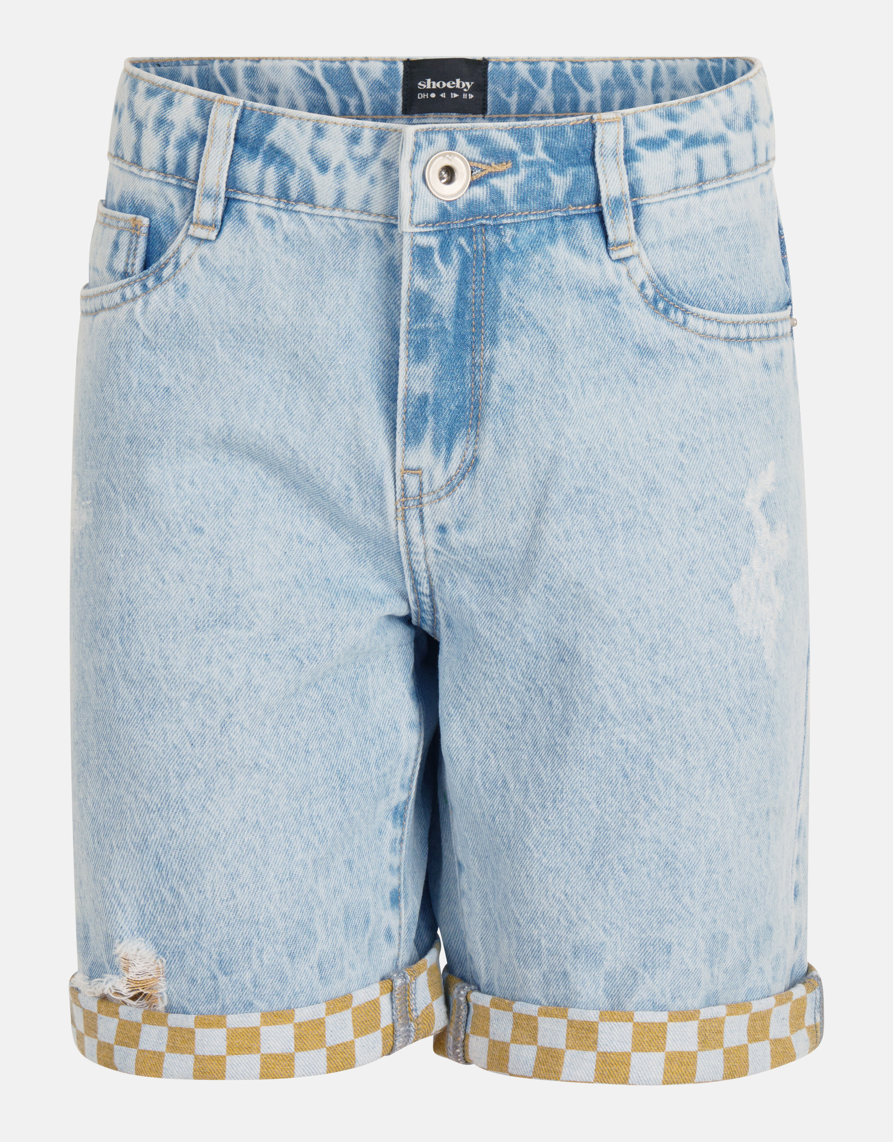 Artwork Denim Short Bleached By Dylan SHOEBY BOYS