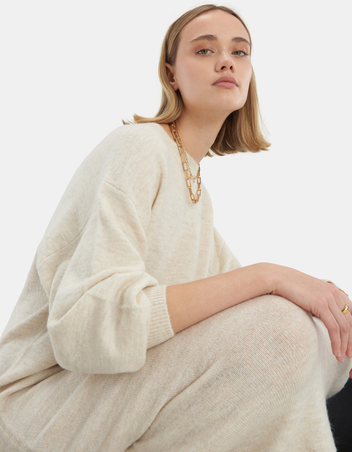 Plain Knit Jurk EKSEPT