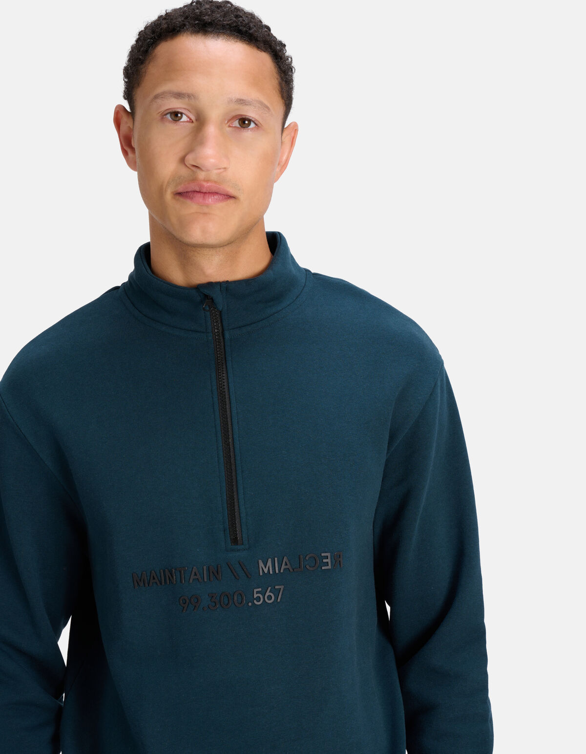 Rits Sweater Donkergroen SHOEBY MEN