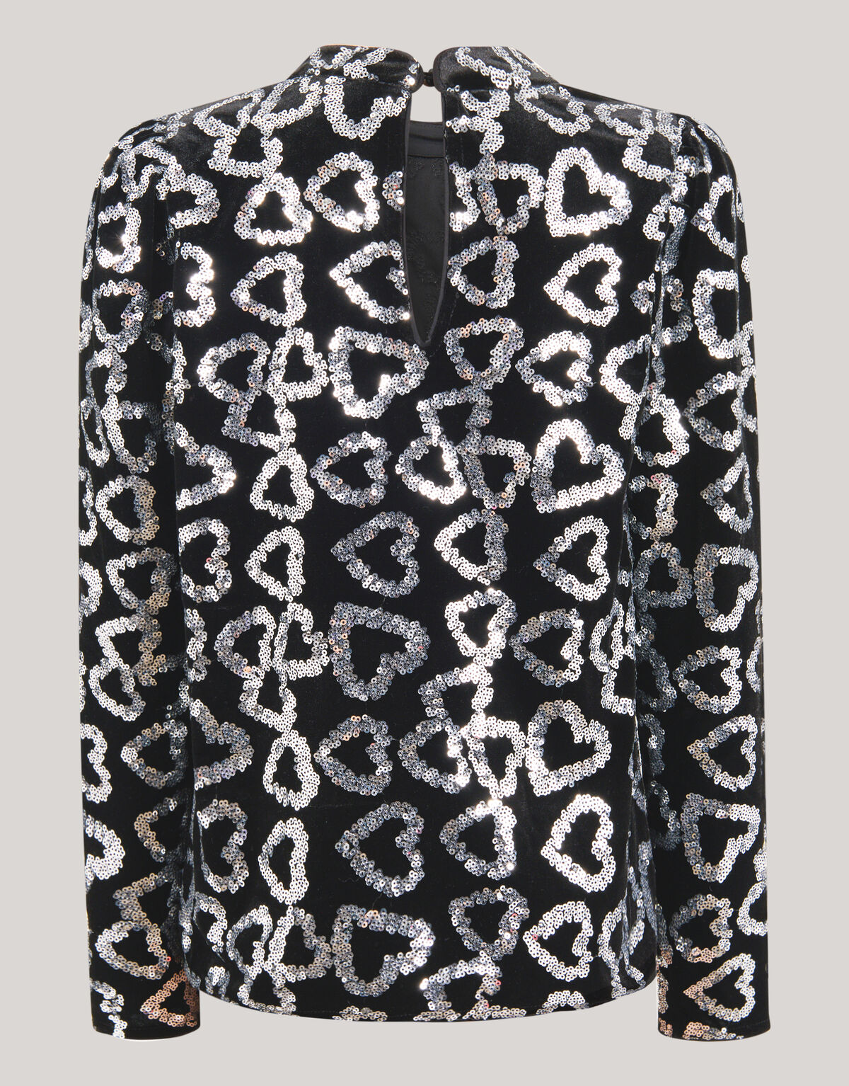 Glitter Heart Top Zwart SHOEBY GIRLS