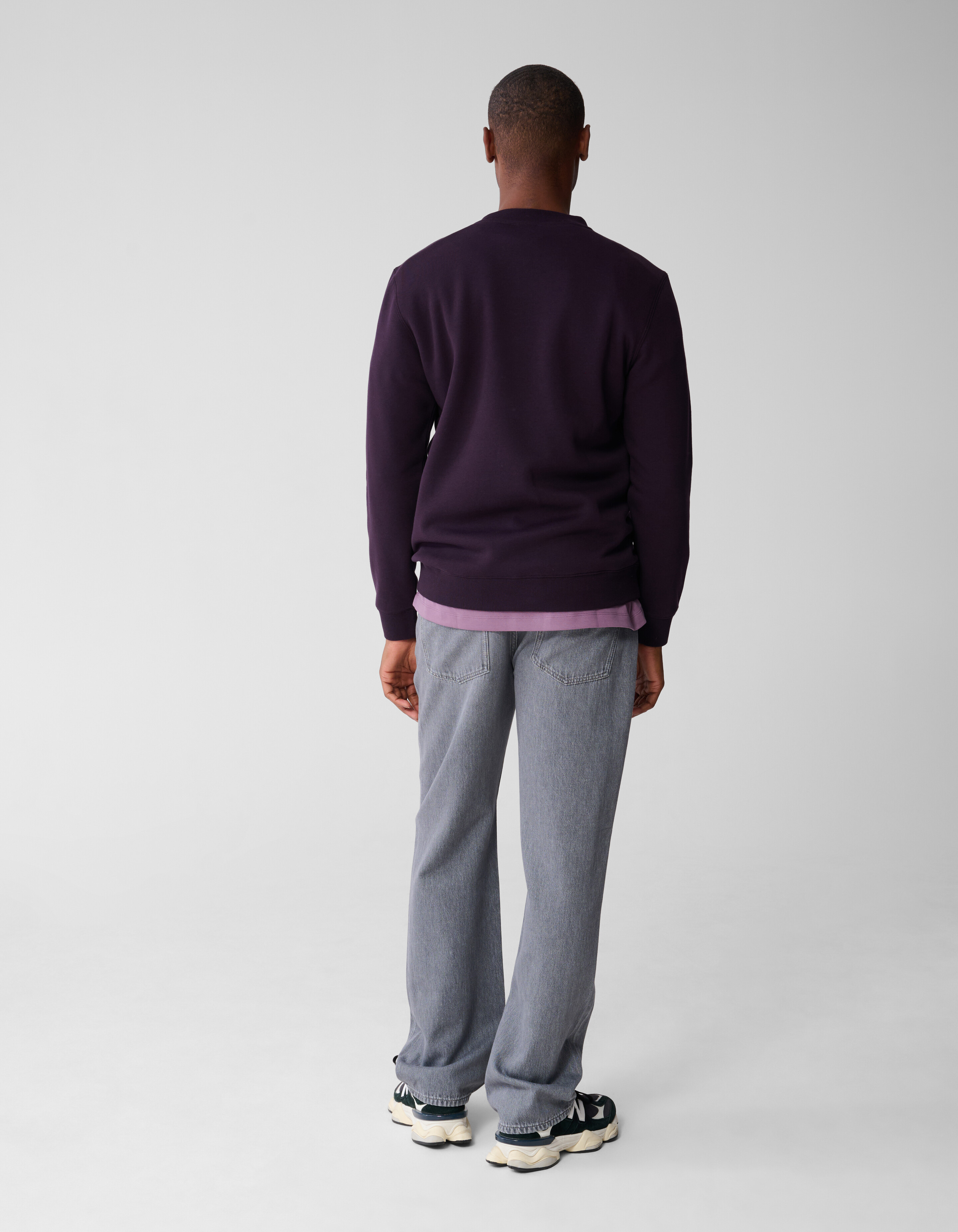 Badge Sweater Donkerrood SHOEBY MEN