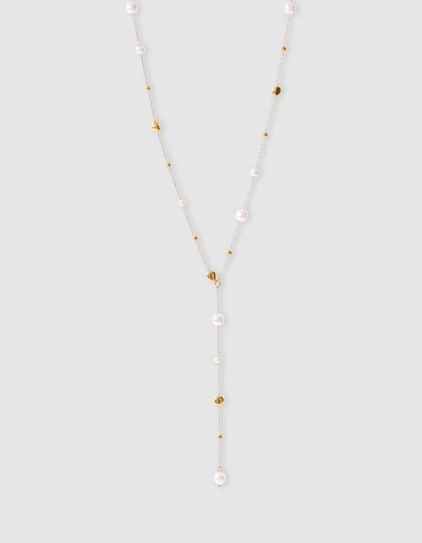 Small Pearl Ketting Goud SHOEBY ACCESSOIRES