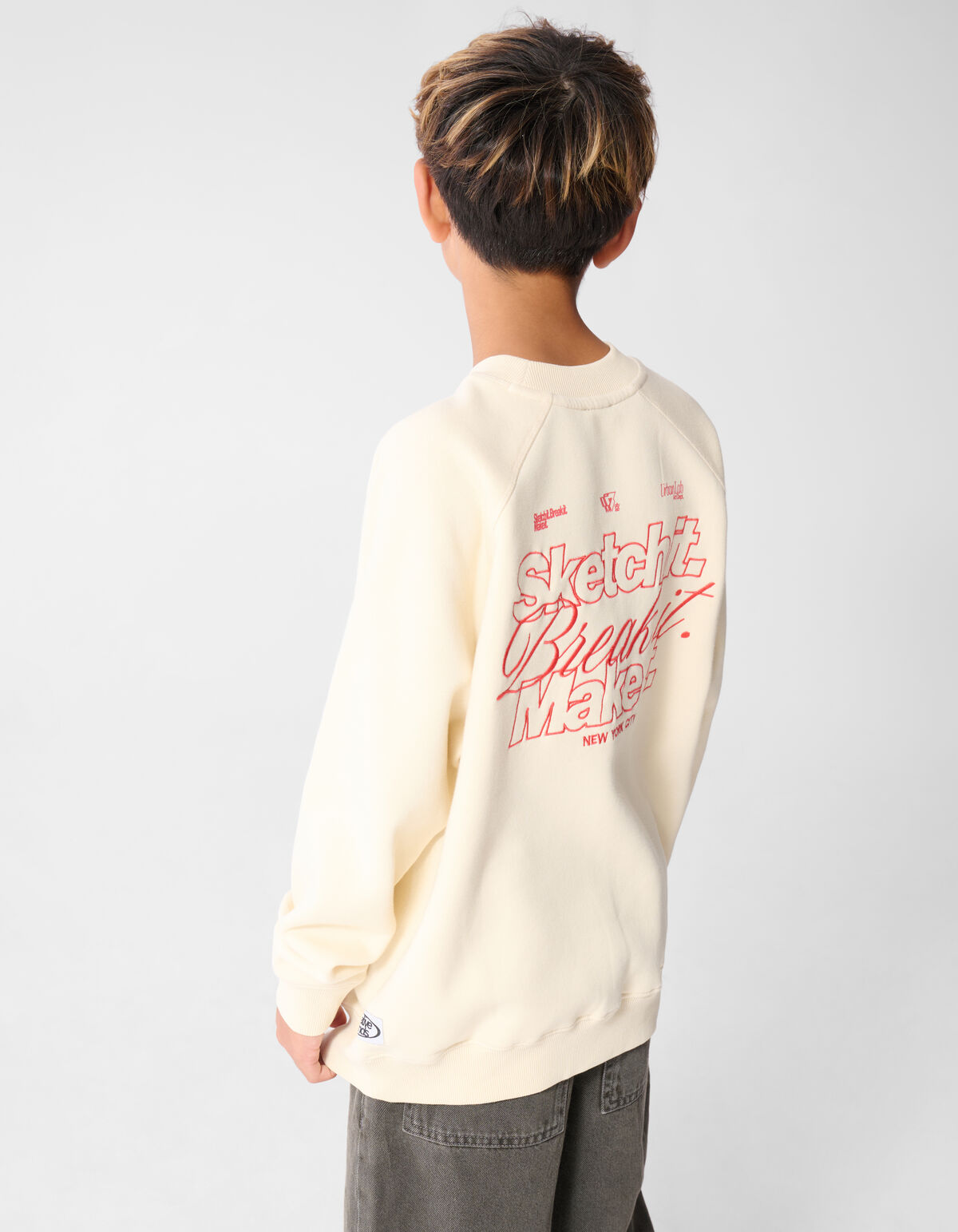 Sketch Sweater Ecru SHOEBY BOYS