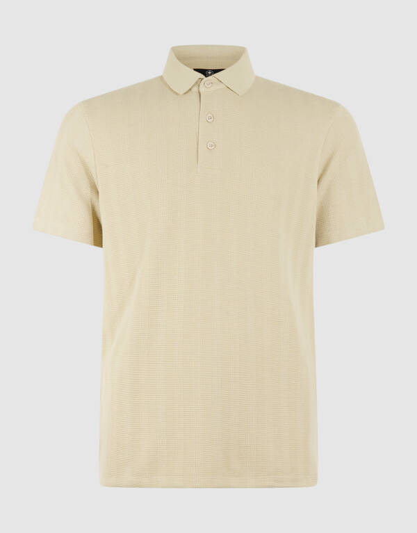 Waffle Stripe Polo Lichtgroen SHOEBY MEN