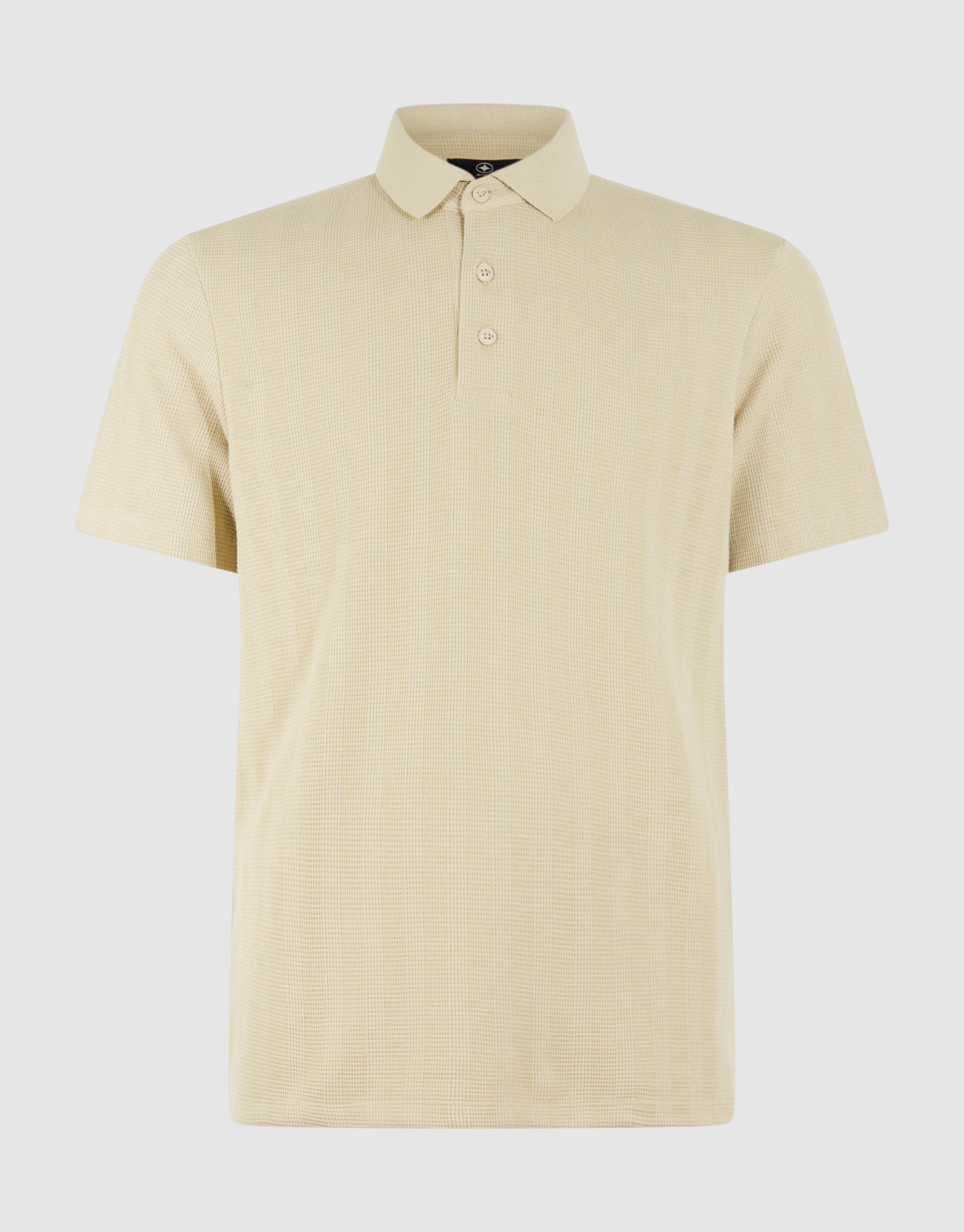 Waffle Stripe Polo Lichtgroen SHOEBY MEN