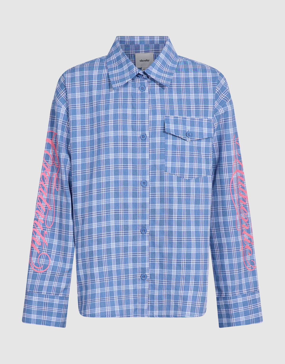Geruite Blouse Blauw SHOEBY GIRLS