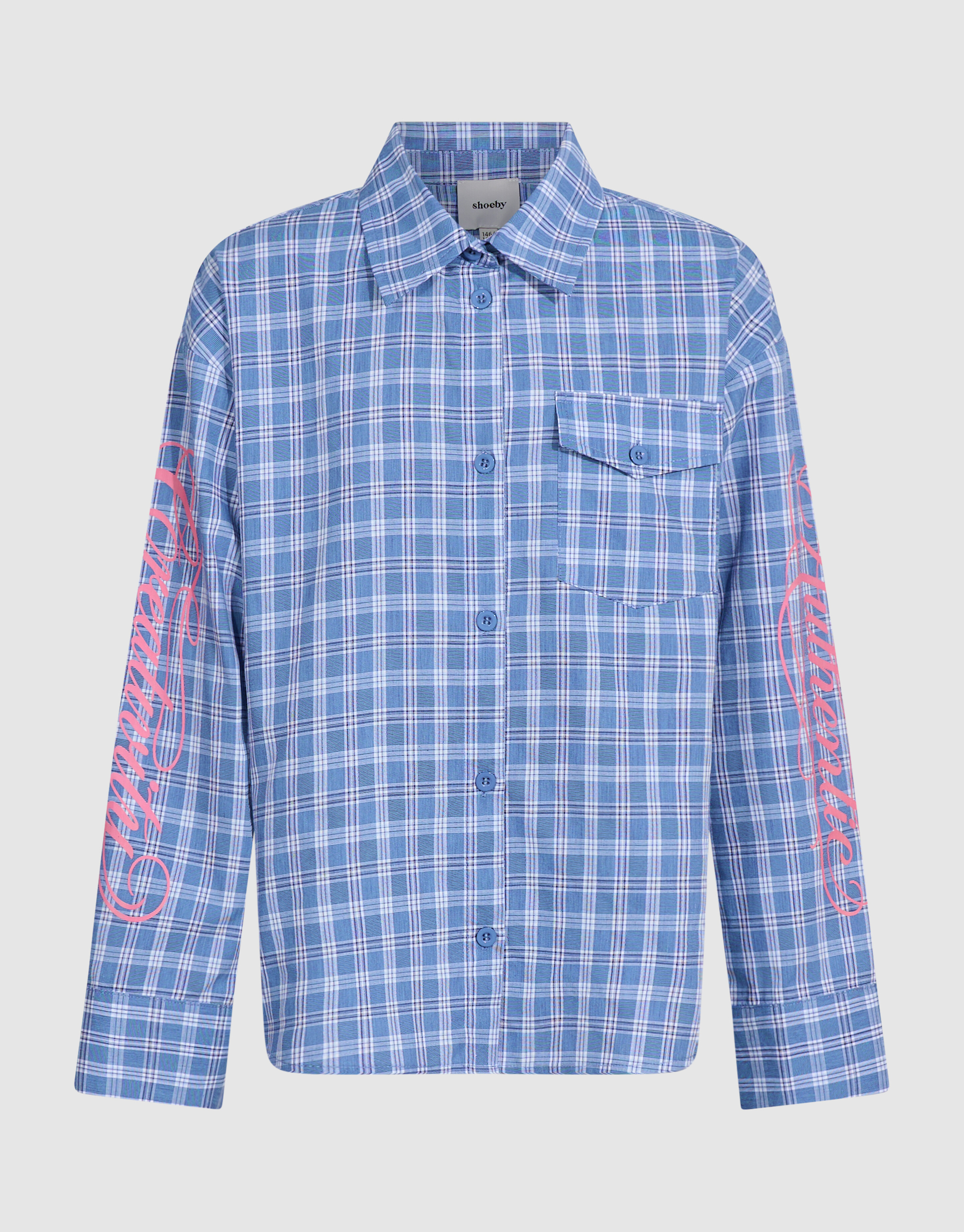 Geruite Blouse Blauw SHOEBY GIRLS