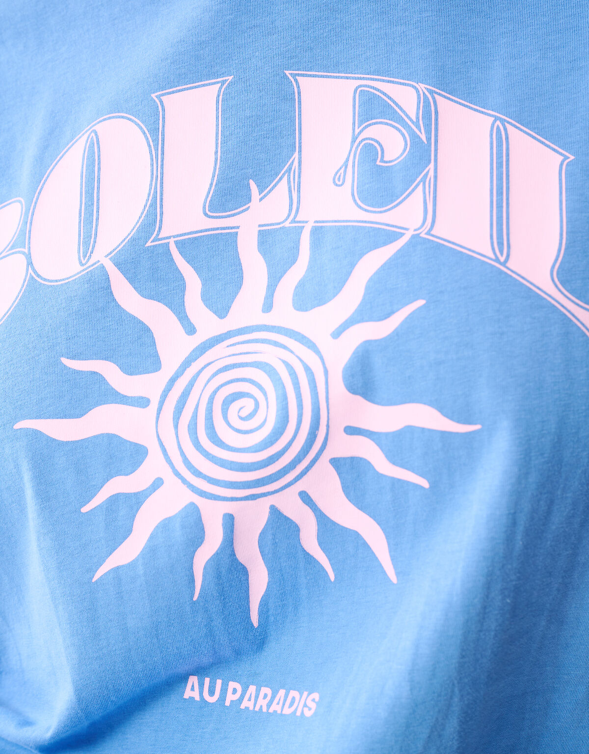 Soleil Artwork T-shirt Blauw SHOEBY WOMEN