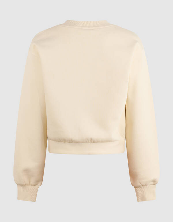 Heart Wrap Sweater Gebroken Wit SHOEBY GIRLS