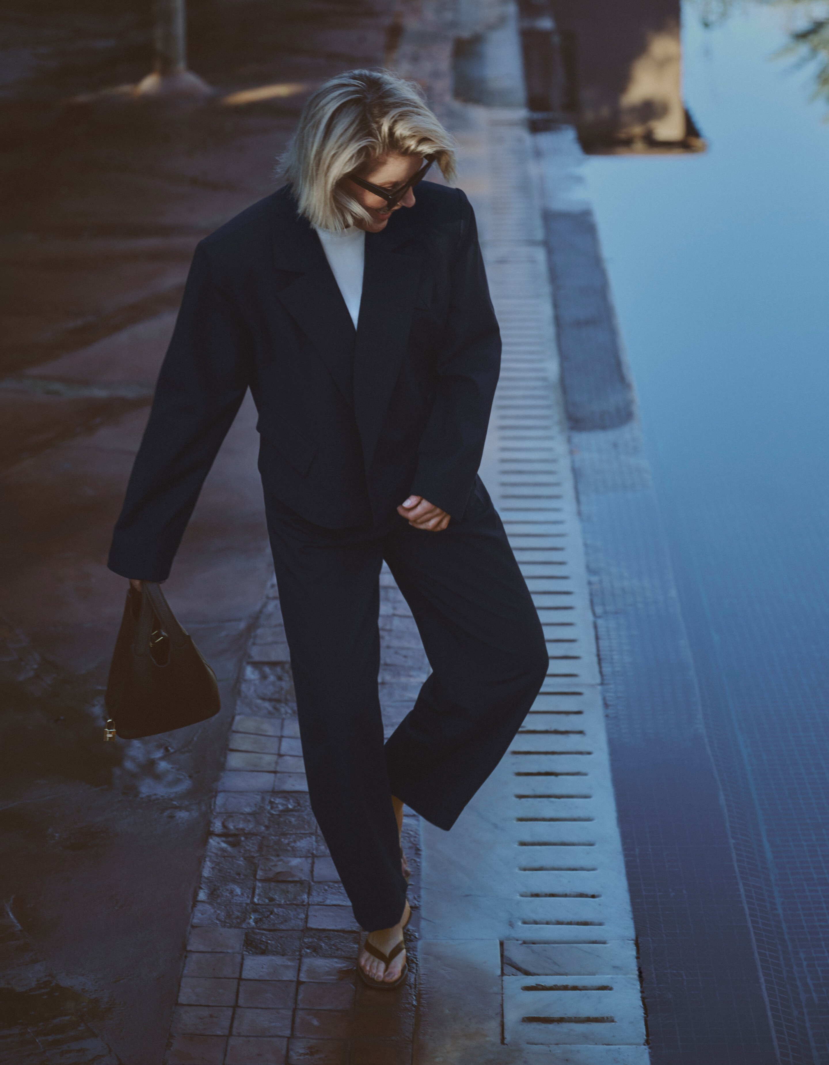 Pleated Broek Donkerblauw By Lonneke SHOEBY WOMEN