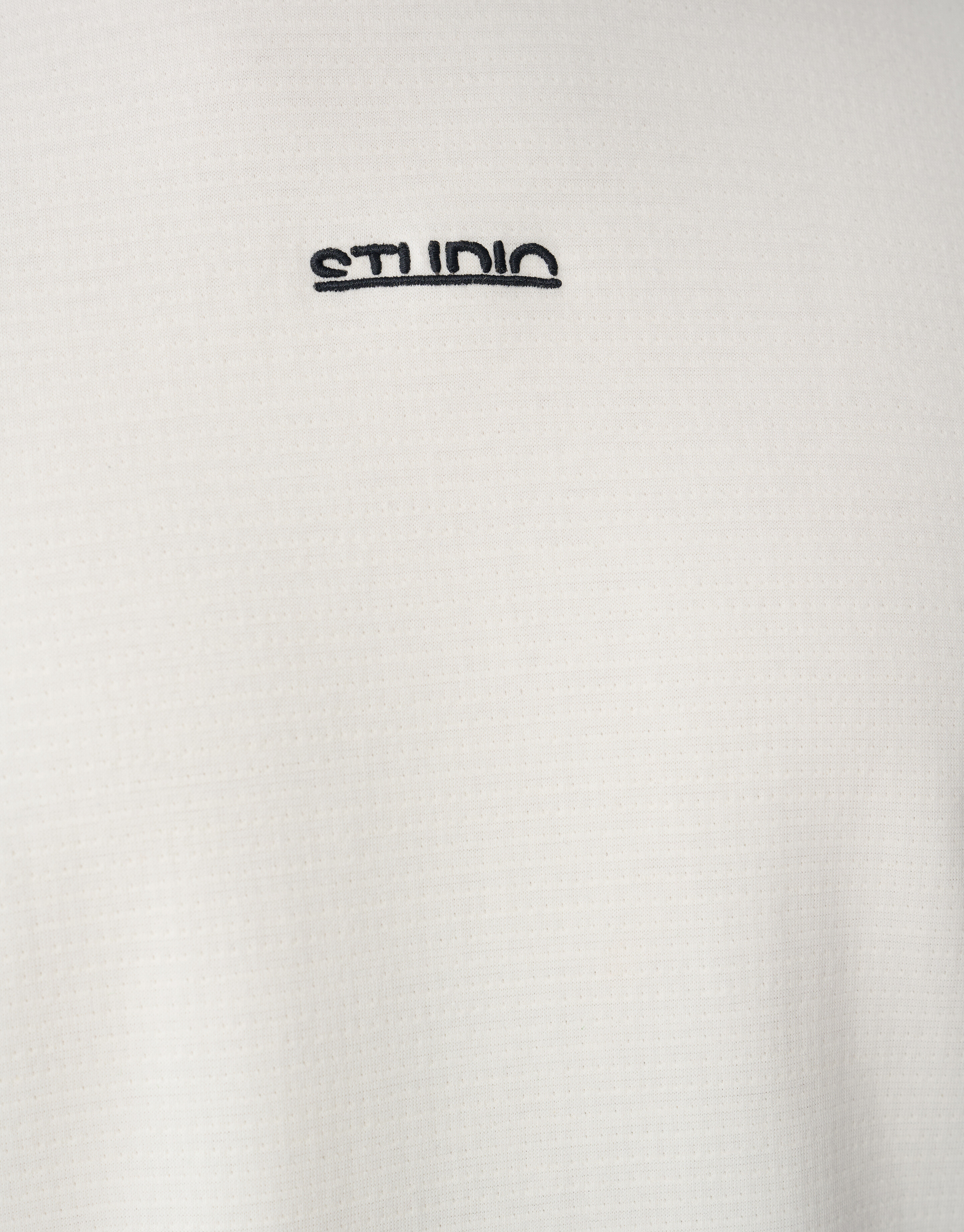 Studio Structuur T-shirt Gebroken Wit SHOEBY MEN