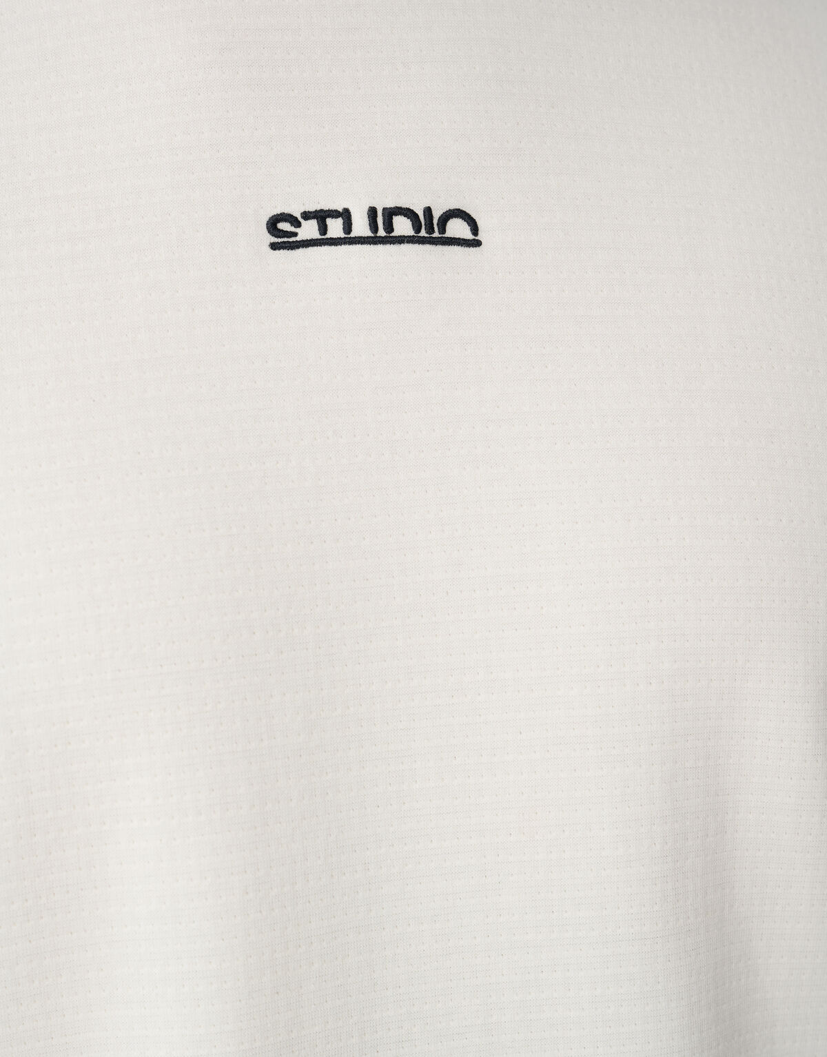 Studio Structuur T-shirt Gebroken Wit SHOEBY MEN